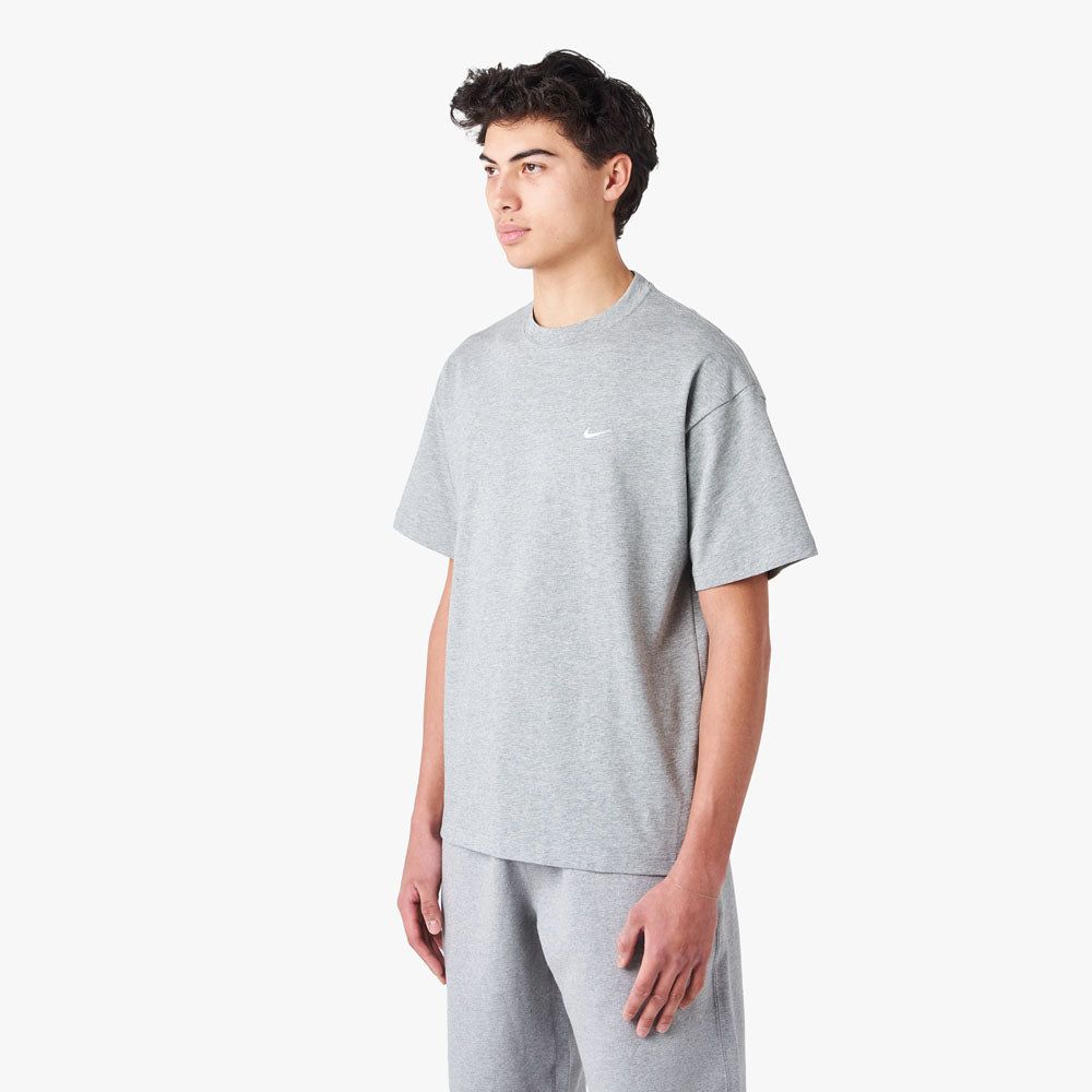 Nike Solo Swoosh T-shirt Dark Heather Grey / White sold by Livestock product image thumbnail 2