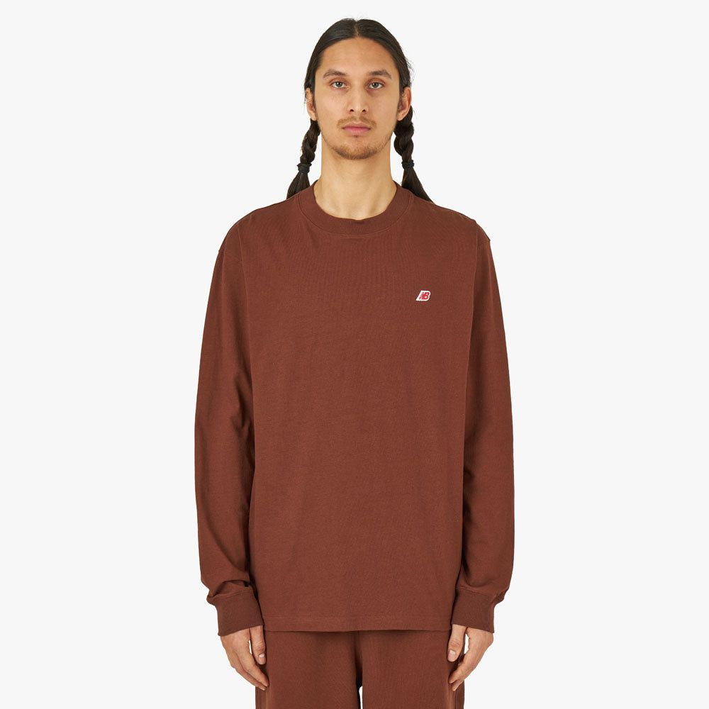 New Balance MADE in USA Core Long Sleeve T-shirt / Rich Oak sold by Livestock