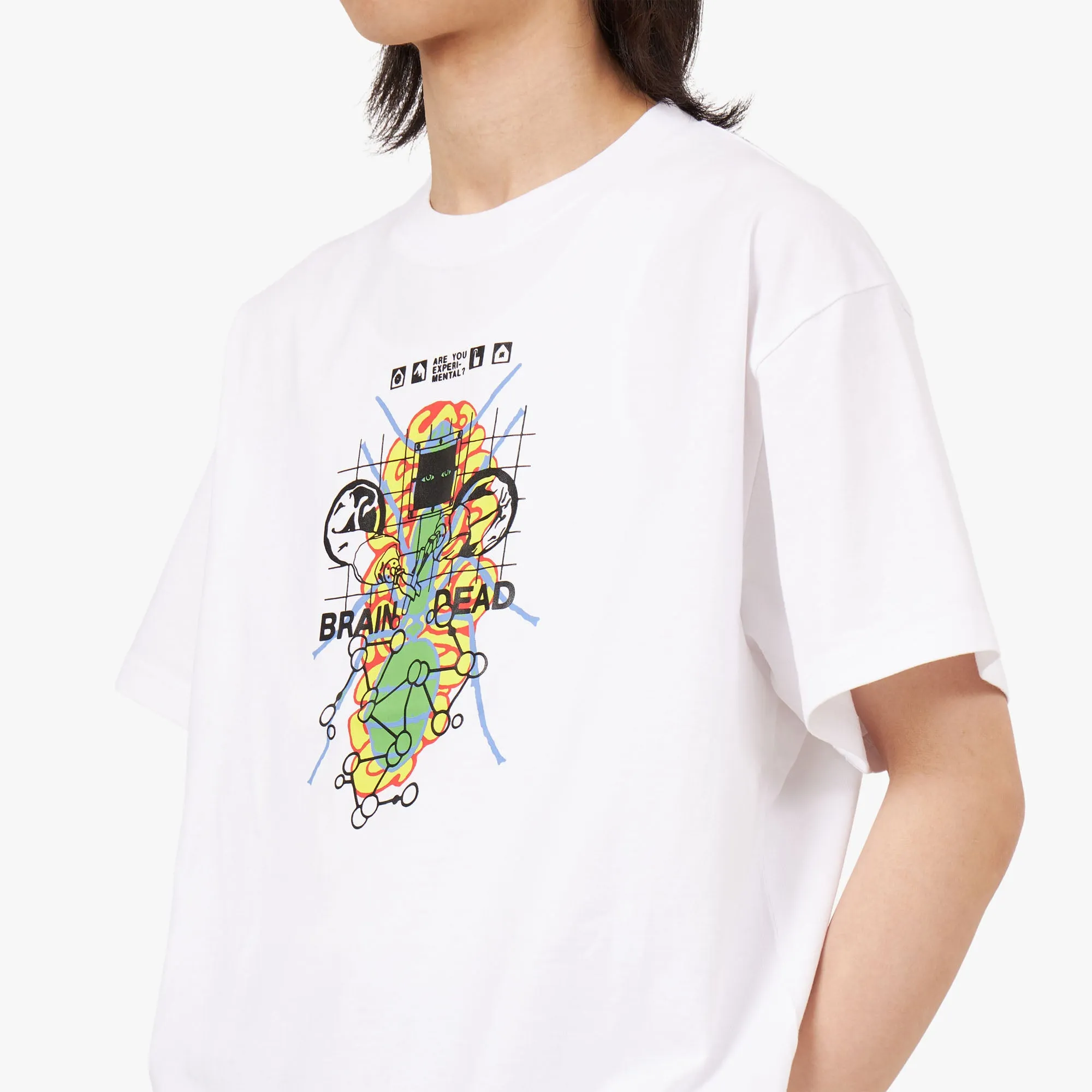 Brain Dead Future Sounds T-shirt / White sold by Livestock product image thumbnail 4