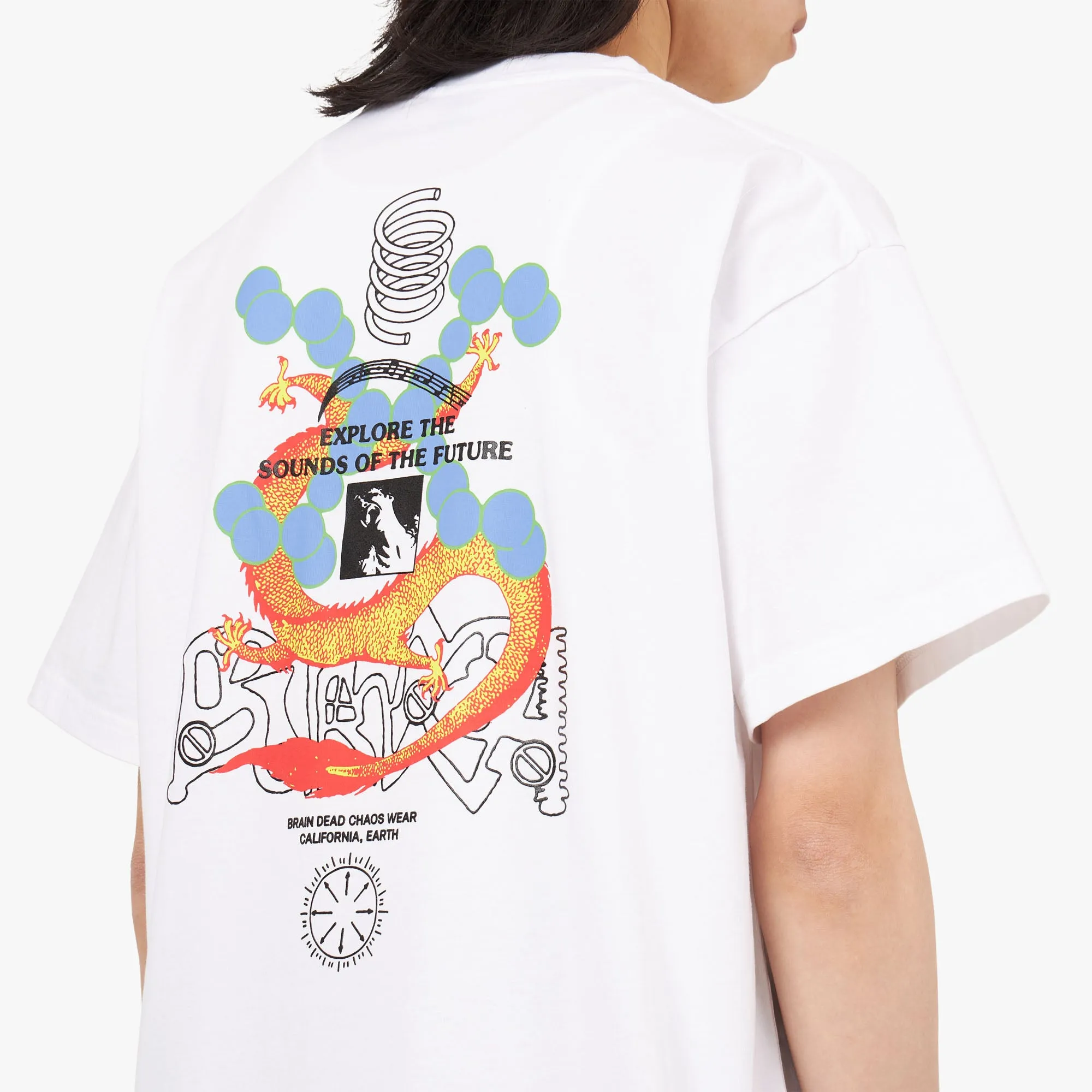 Brain Dead Future Sounds T-shirt / White sold by Livestock product image thumbnail 5