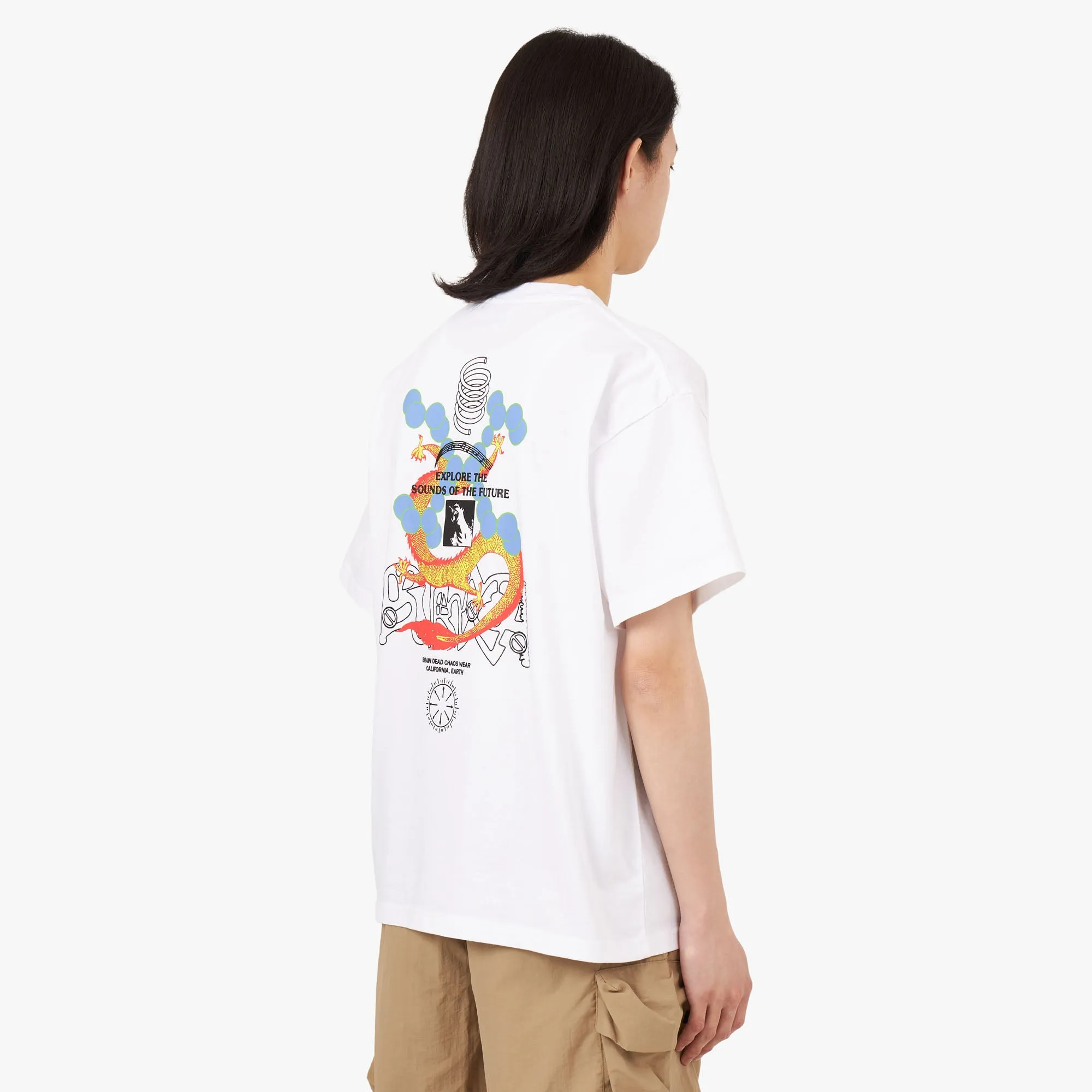 Brain Dead Future Sounds T-shirt / White sold by Livestock product image thumbnail 3