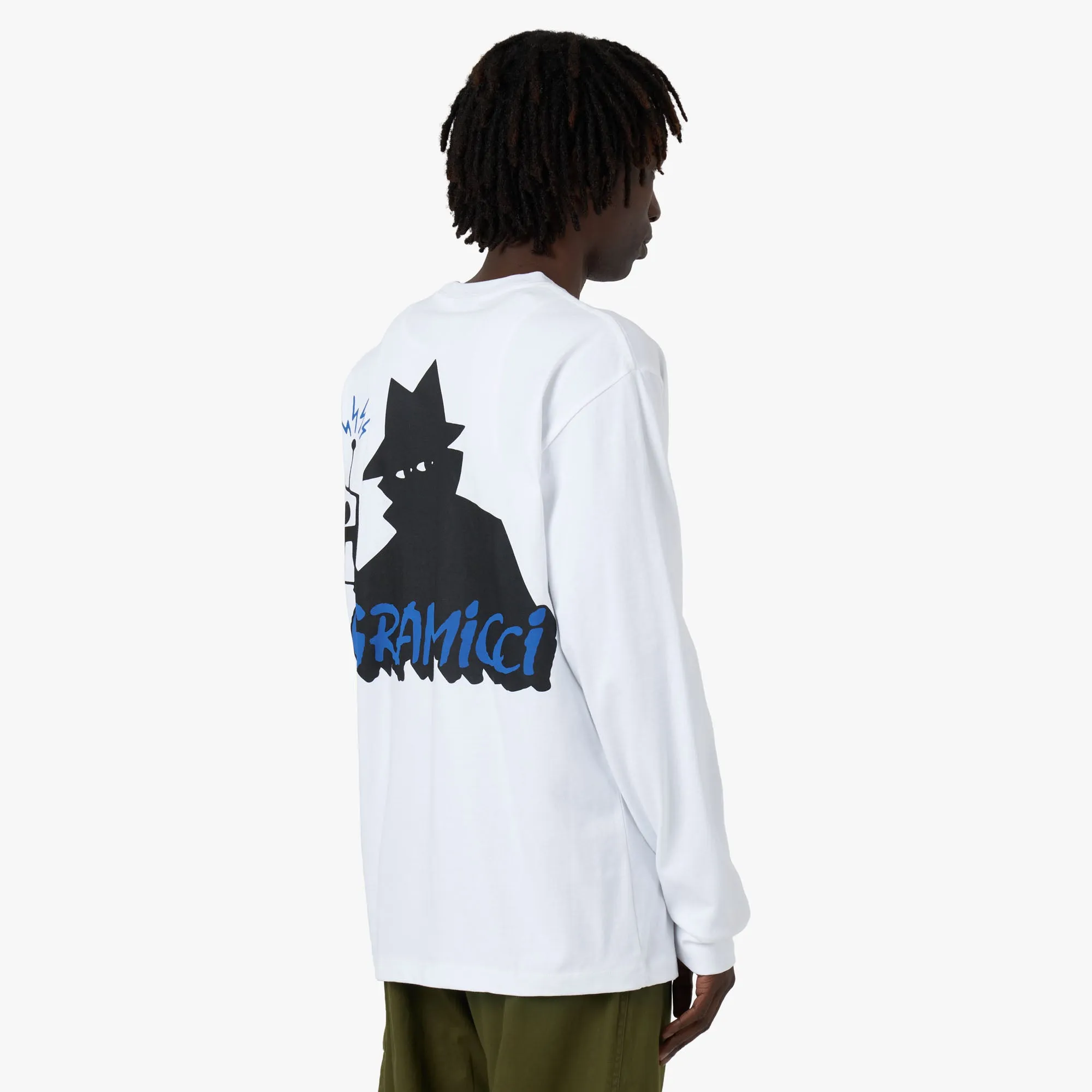 Real Bad Man x Gramicci Records Long Sleeve T-shirt / White sold by Livestock product image thumbnail 3