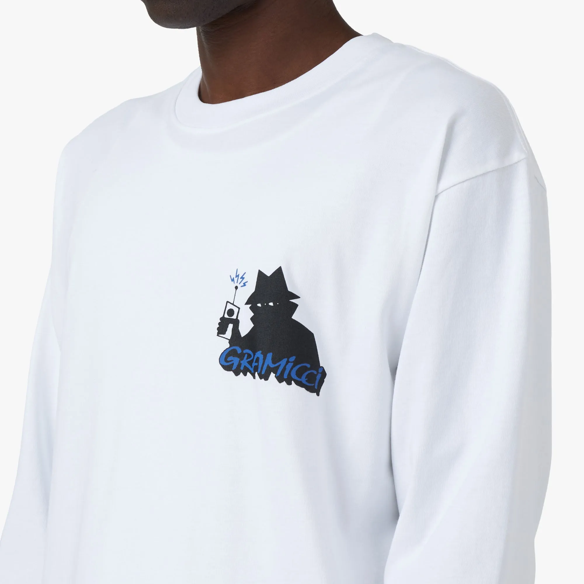 Real Bad Man x Gramicci Records Long Sleeve T-shirt / White sold by Livestock product image thumbnail 4