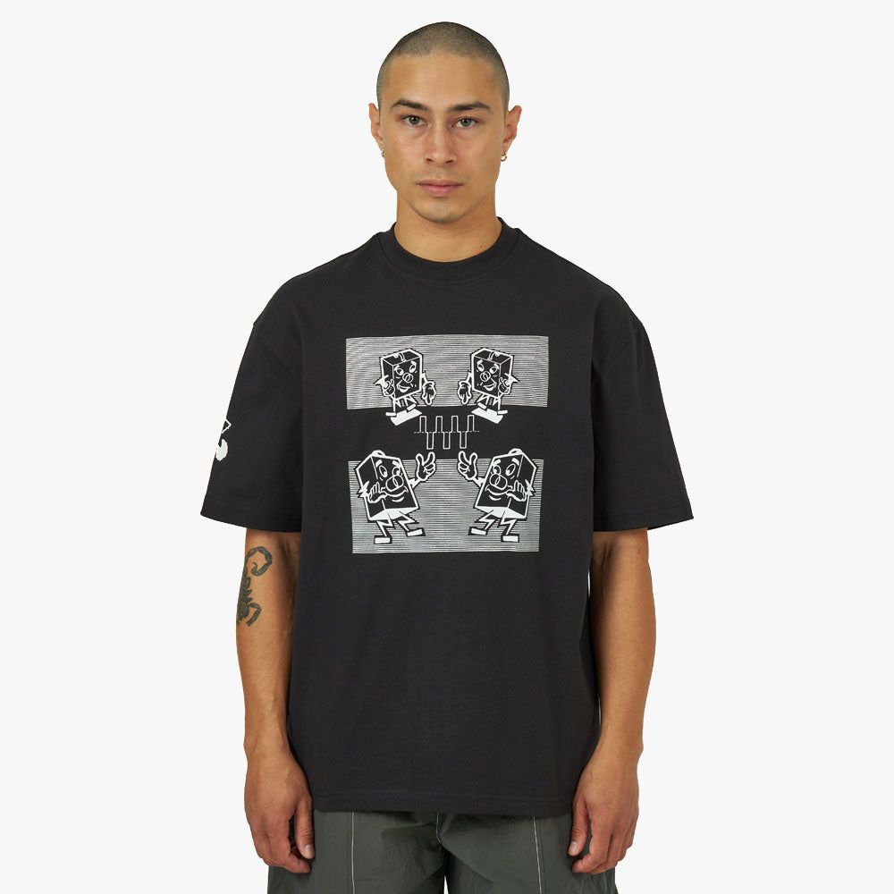 The Trilogy Tapes Electronics T-shirt / Black sold by Livestock