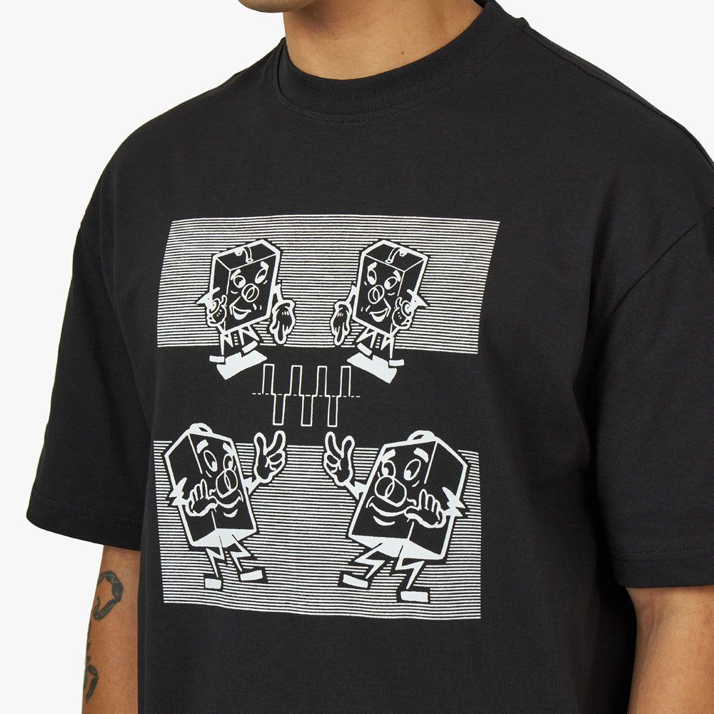 The Trilogy Tapes Electronics T-shirt / Black sold by Livestock product image thumbnail 4