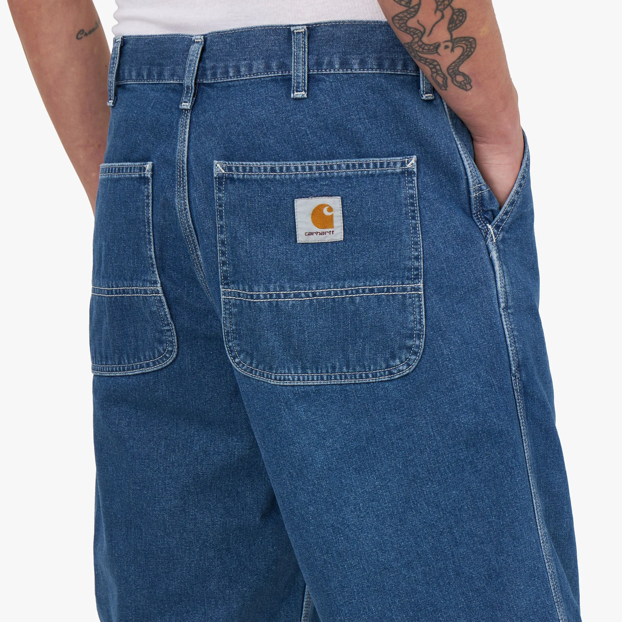 Carhartt WIP Simple Shorts / Blue Stone Washed sold by Livestock product image thumbnail 5