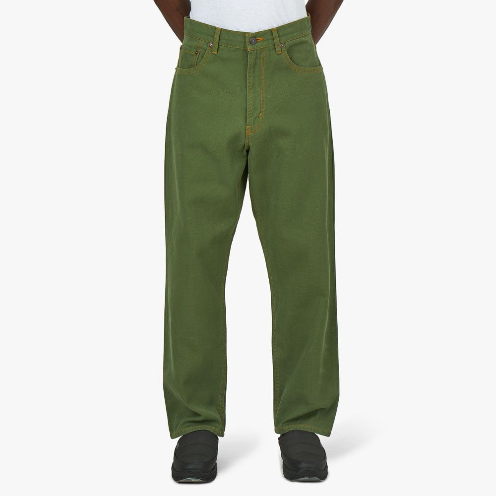 BEAMS PLUS 5 Pocket Oxford Pants / Olive sold by Livestock