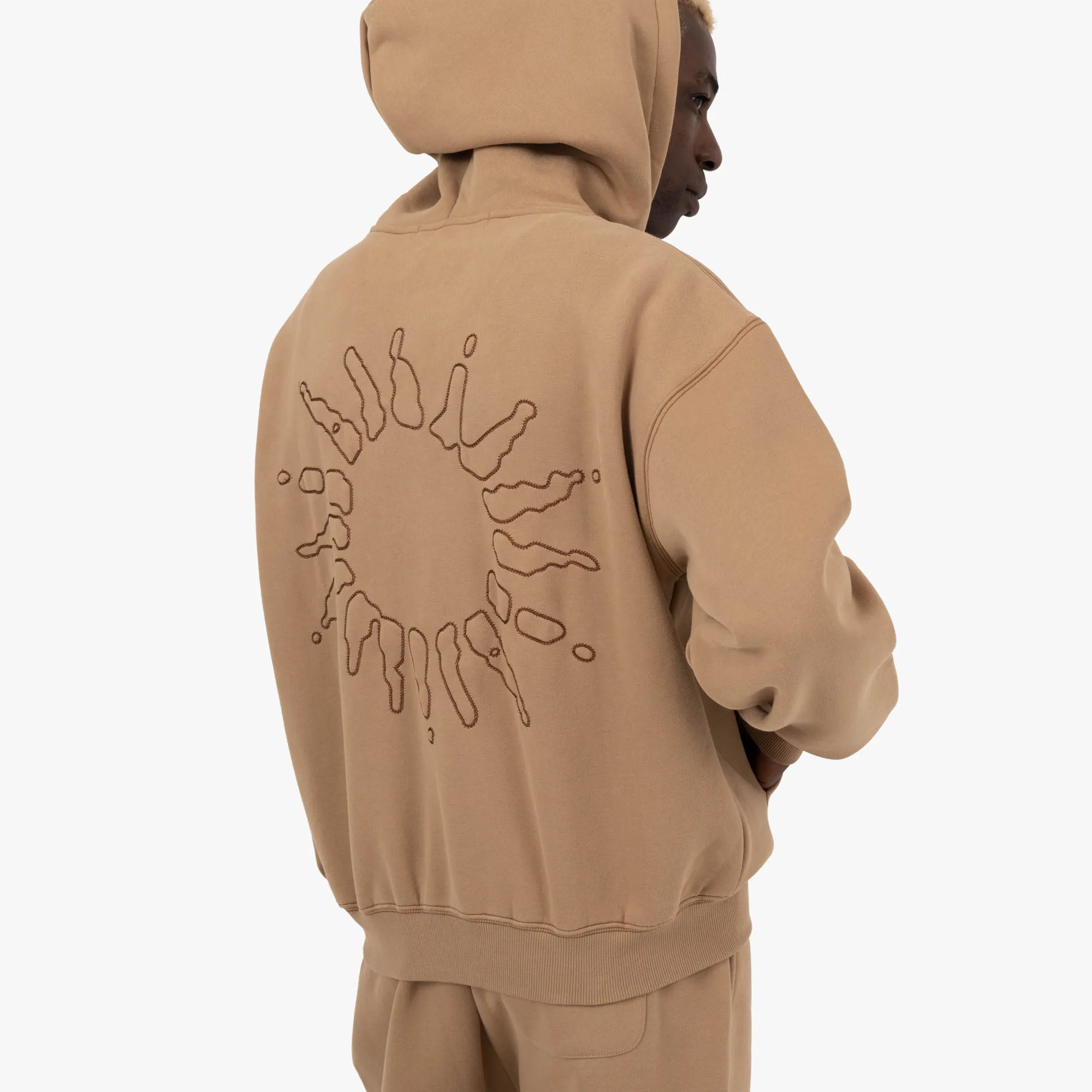 4YE Signature Logo Zip Hoodie Peanut / Brown sold by Livestock product image thumbnail 4