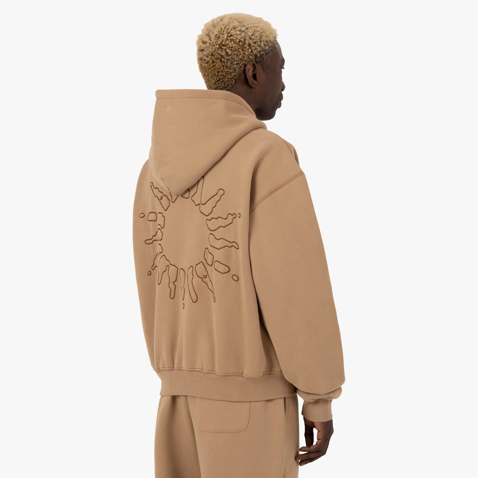 4YE Signature Logo Zip Hoodie Peanut / Brown sold by Livestock product image thumbnail 3