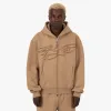 4YE Signature Logo Zip Hoodie Peanut / Brown sold by Livestock