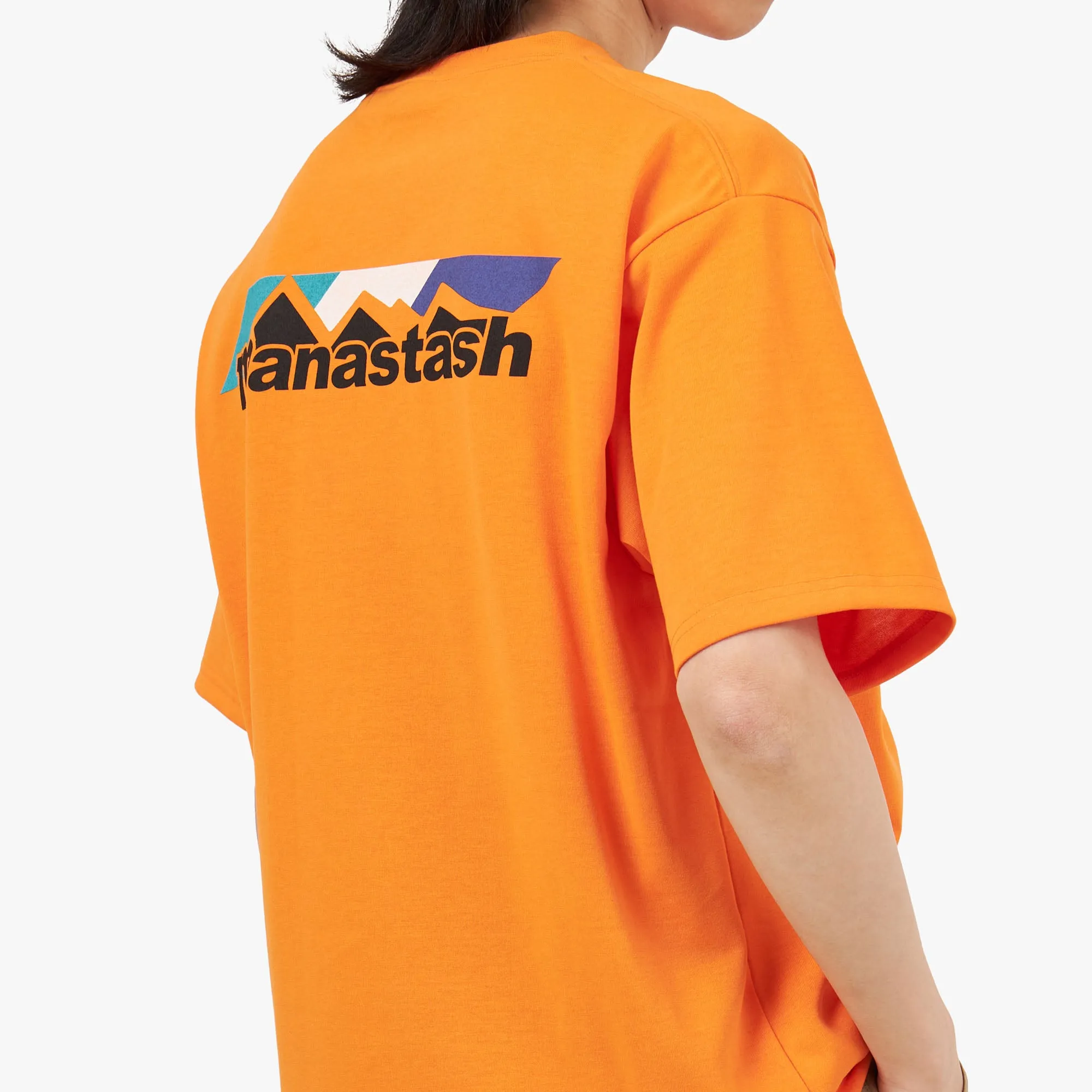 Manastash Re:Poly Scheme Logo T-shirt / Orange sold by Livestock product image thumbnail 5