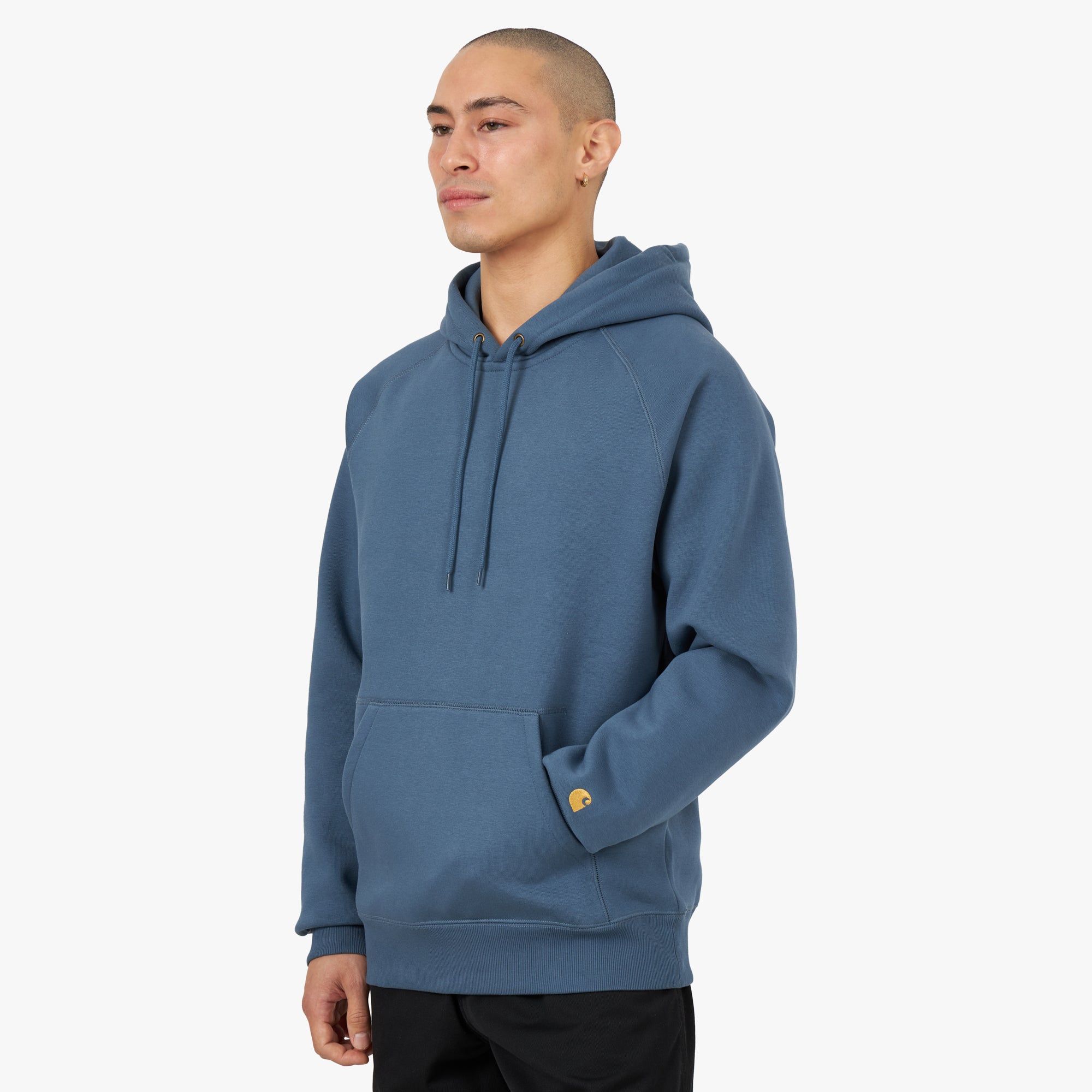 Carhartt WIP Chase Pullover Hoodie Storm Blue / Gold sold by Livestock product image thumbnail 2