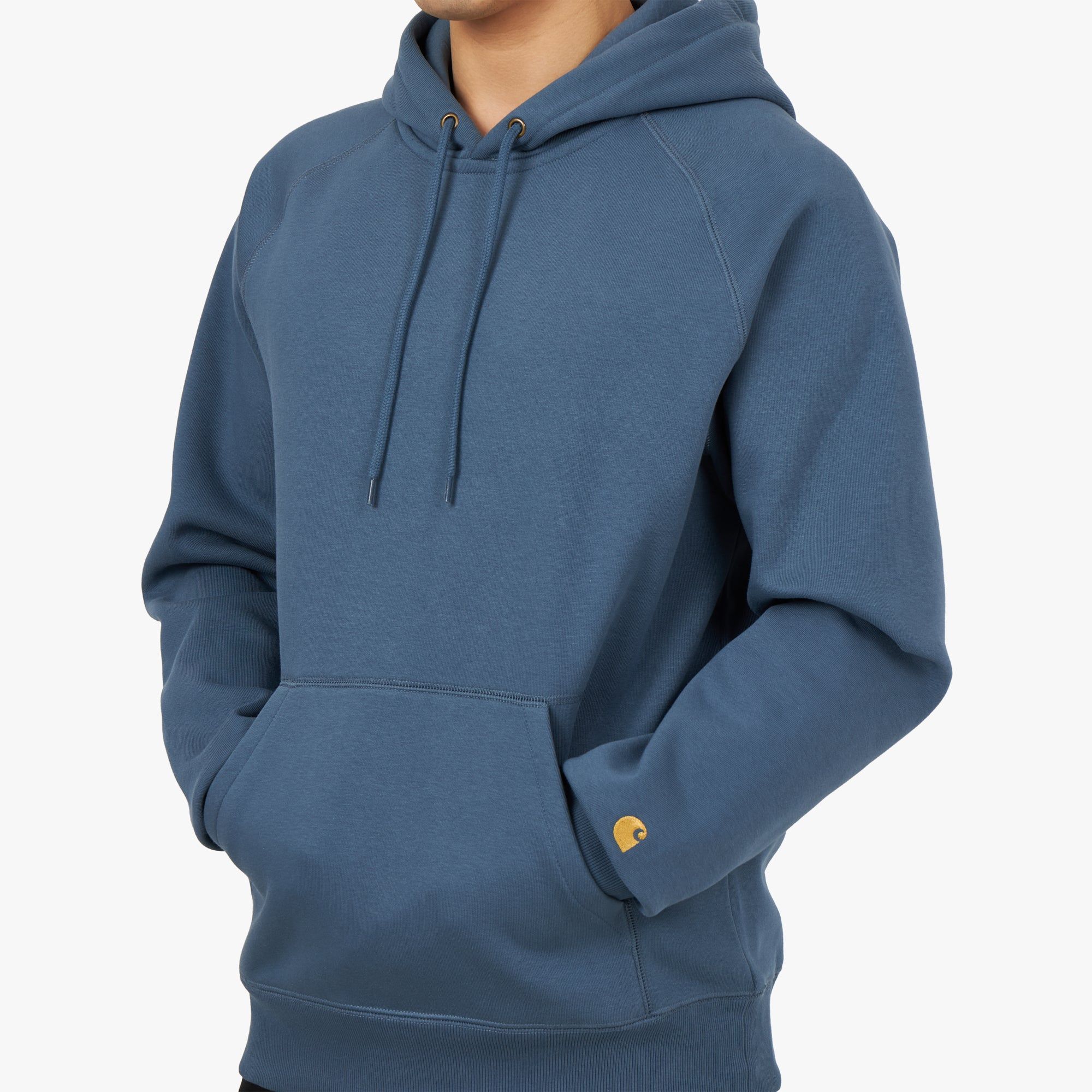 Carhartt WIP Chase Pullover Hoodie Storm Blue / Gold sold by Livestock product image thumbnail 4