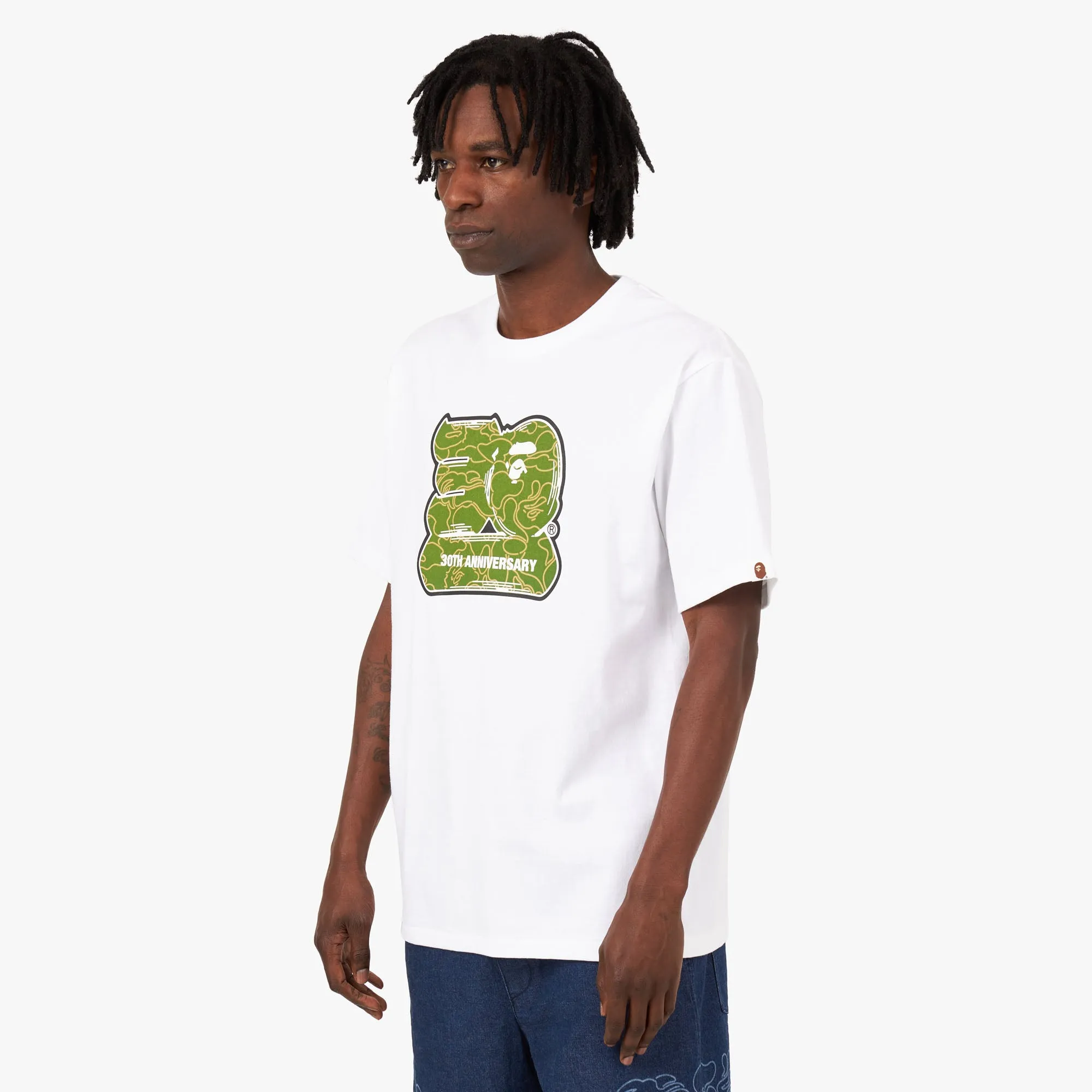 BAPE 30th Anniversary T-shirt White / Green sold by Livestock product image thumbnail 2