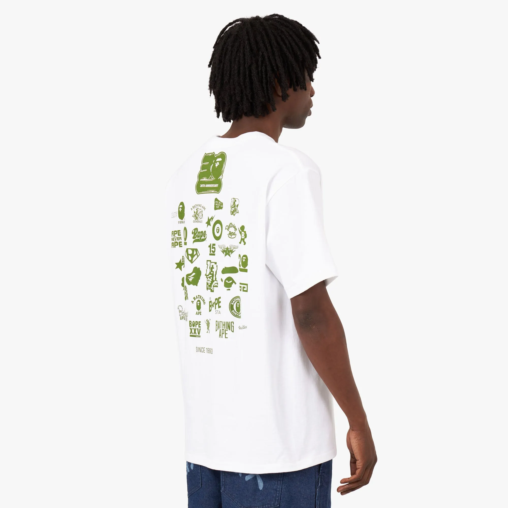 BAPE 30th Anniversary T-shirt White / Green sold by Livestock product image thumbnail 3