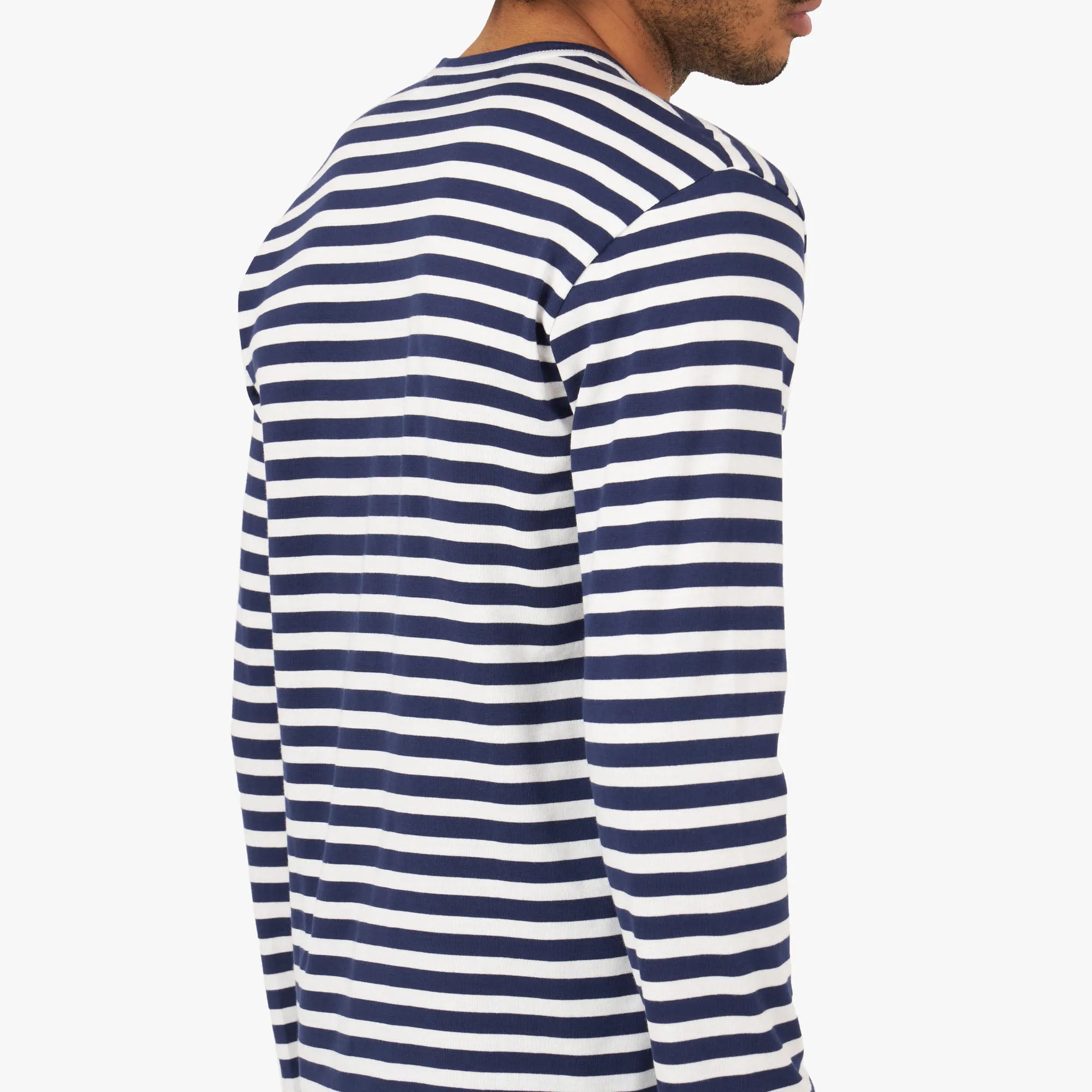 COMME des GARÇONS PLAY Invader Long Sleeve T-shirt Blue / White sold by Livestock product image thumbnail 5