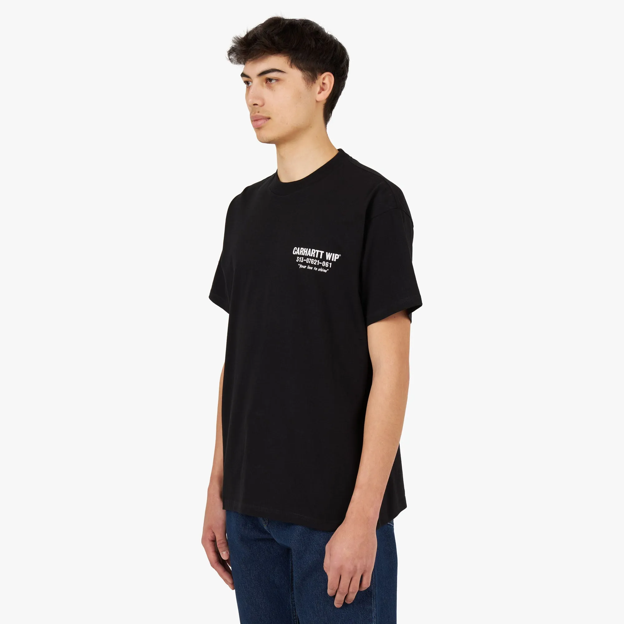 Carhartt WIP Less Troubles T-shirt Black / White sold by Livestock product image thumbnail 2