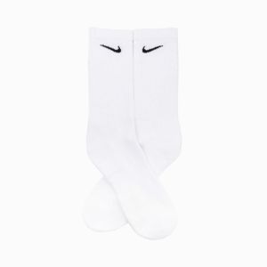 Nike Everyday Cushioned Training Crew Socks (3 Pack) White / Black sold by Livestock