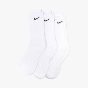 Nike Everyday Cushioned Training Crew Socks (3 Pack) White / Black sold by Livestock