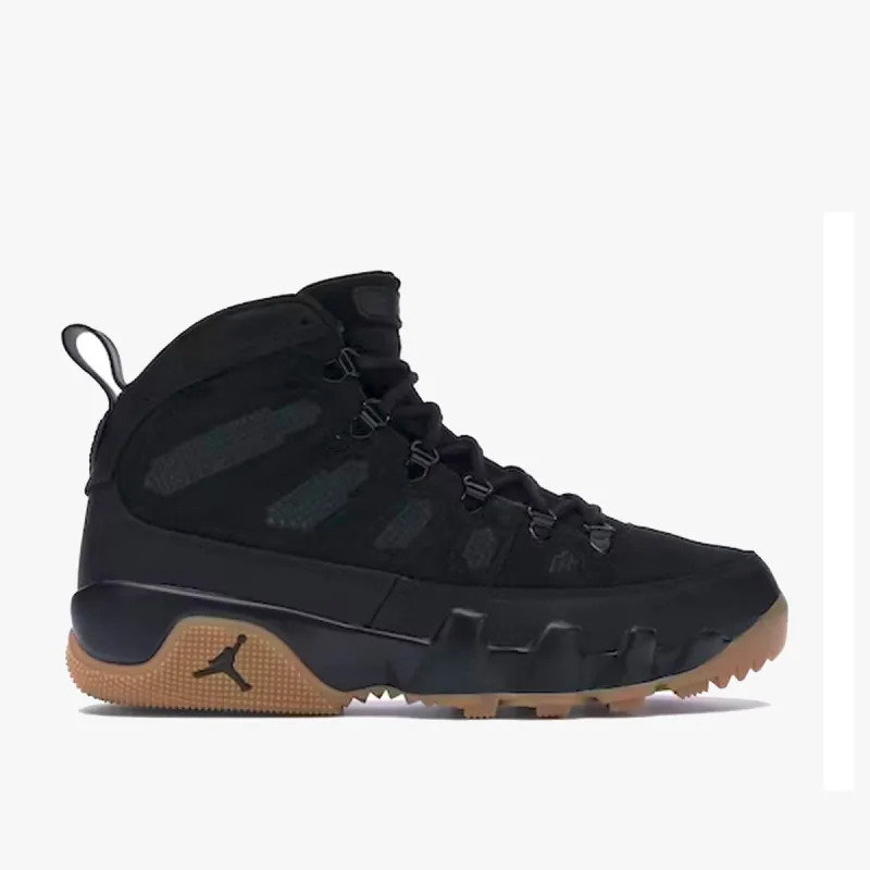Jordan 9 Retro Boot Black / Black - Gum Light Brown sold by Livestock