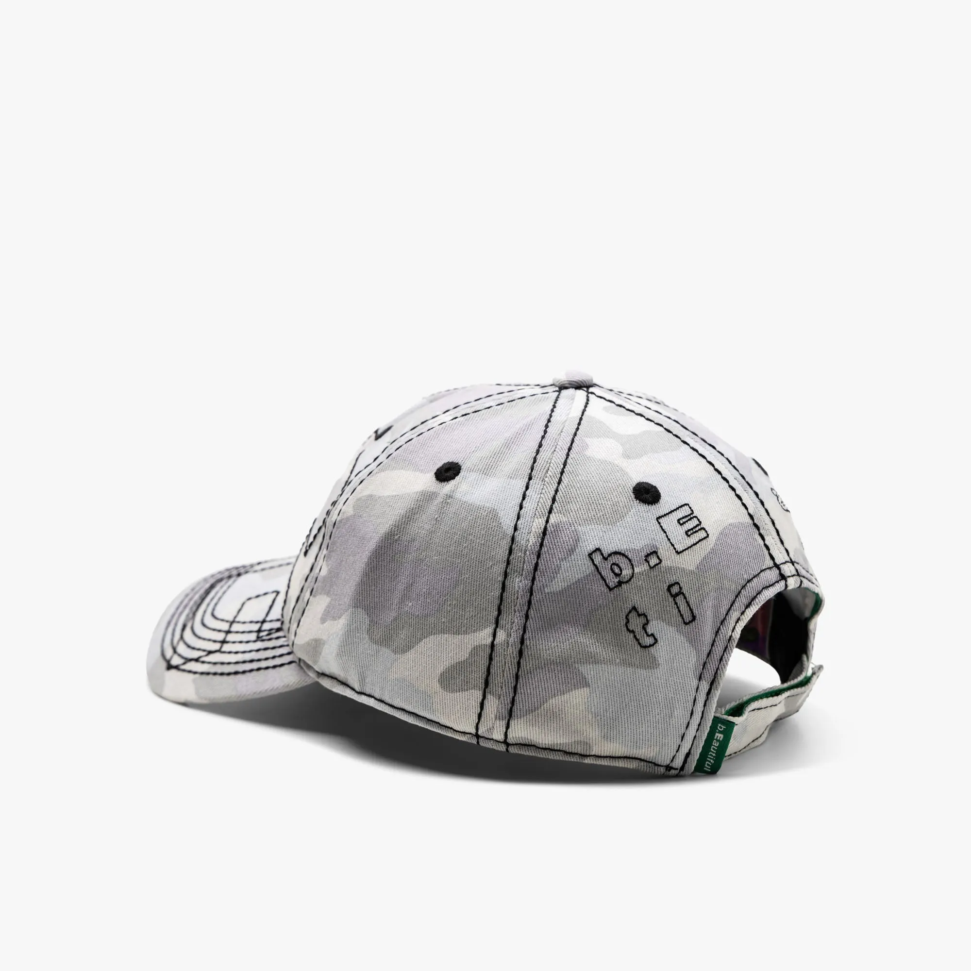 b.Eautiful Vapor 6 Panel Hat / Snow Camo sold by Livestock product image thumbnail 3