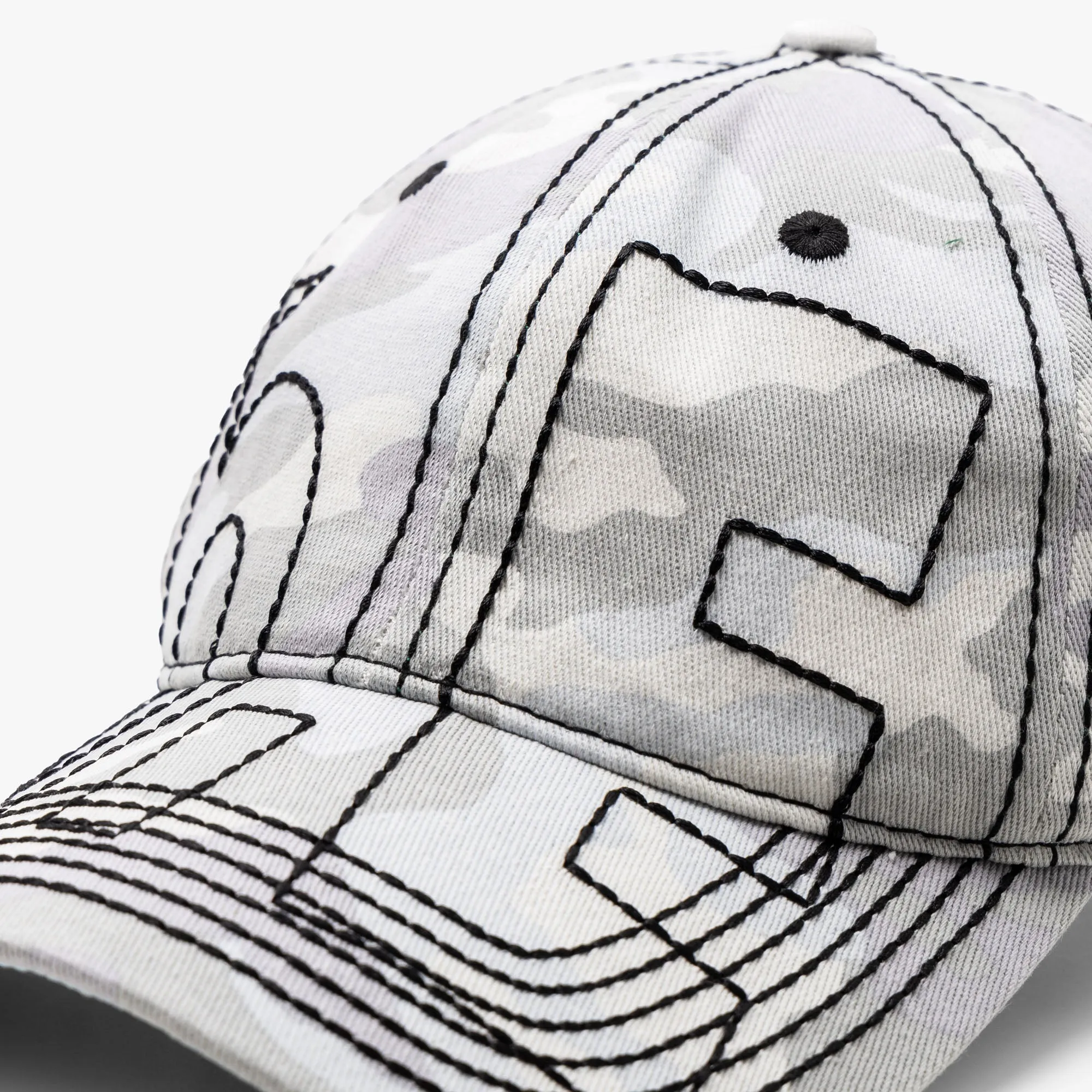 b.Eautiful Vapor 6 Panel Hat / Snow Camo sold by Livestock product image thumbnail 4