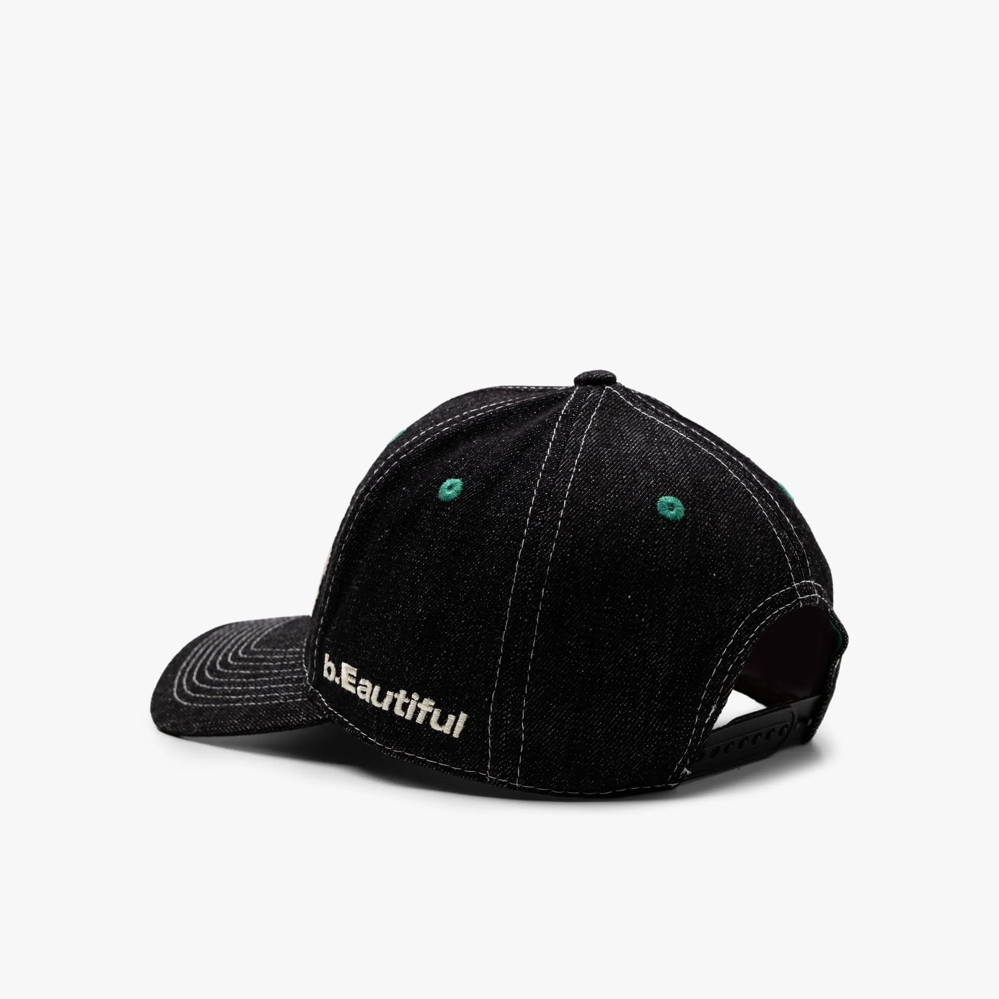 b.Eautiful b.E Hat Black Denim / Off-White sold by Livestock product image thumbnail 3