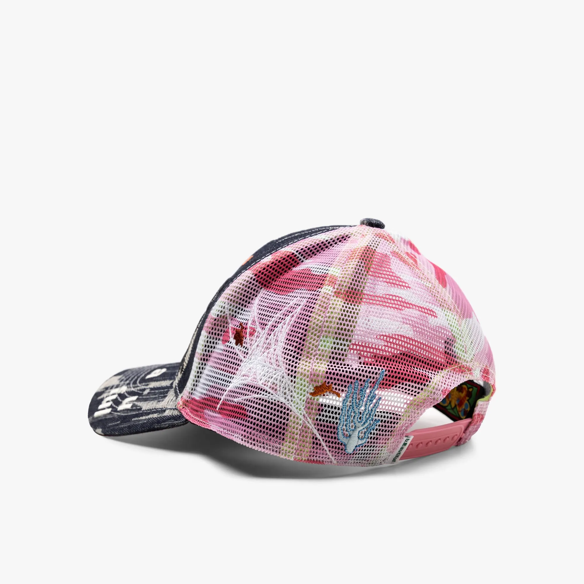 b.Eautiful Biyu Trucker Hat Black Denim Camo / Pink Camo sold by Livestock product image thumbnail 3