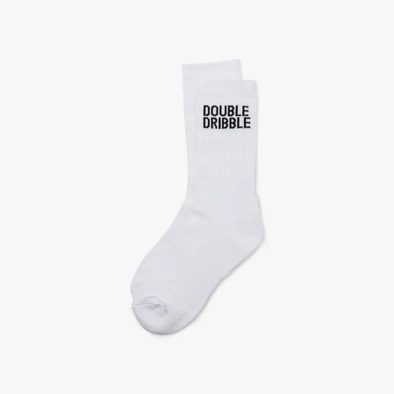 Double Dribble Double Dribble Socks /  White made by Livestock