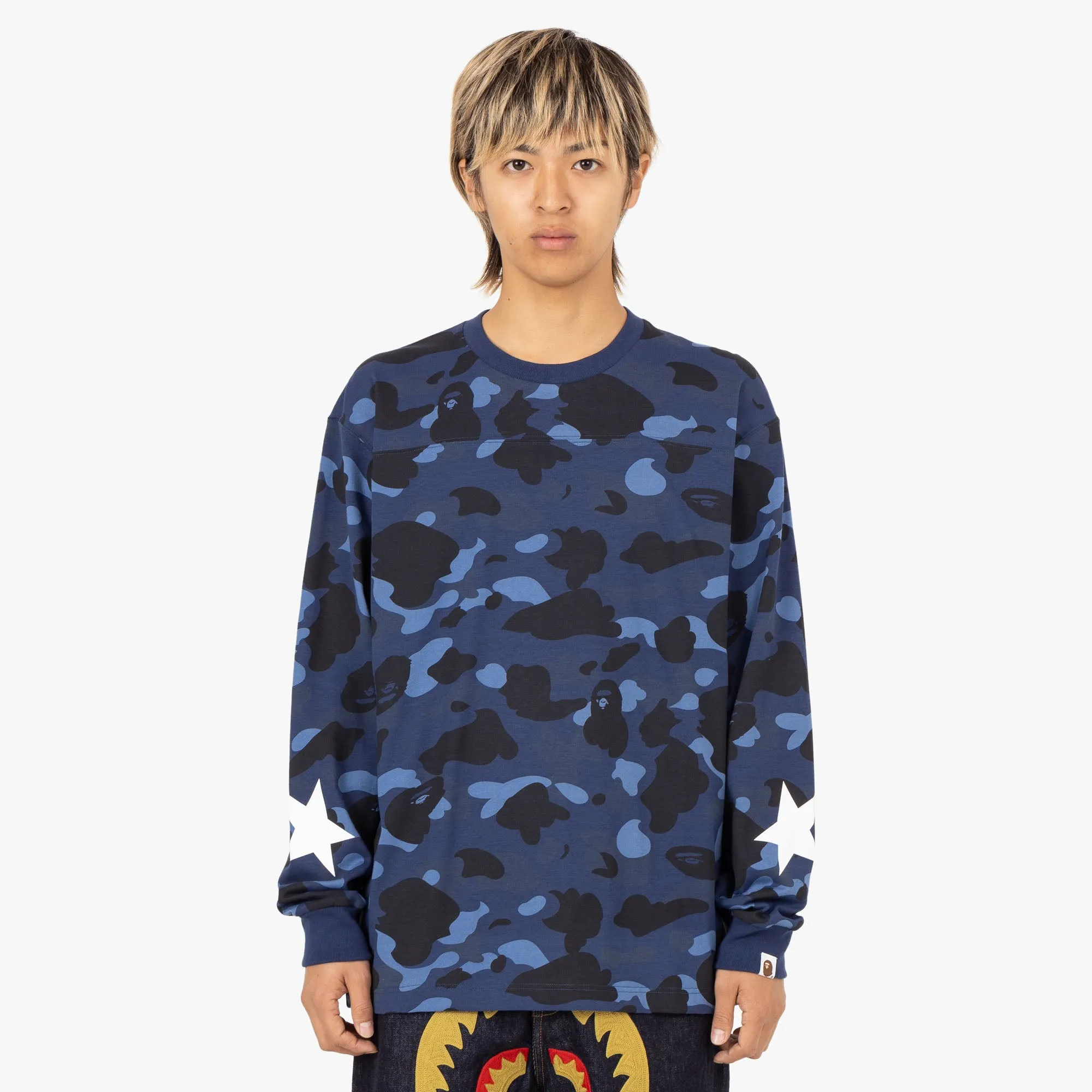 BAPE Color Camo Long Sleeve / Navy sold by Livestock