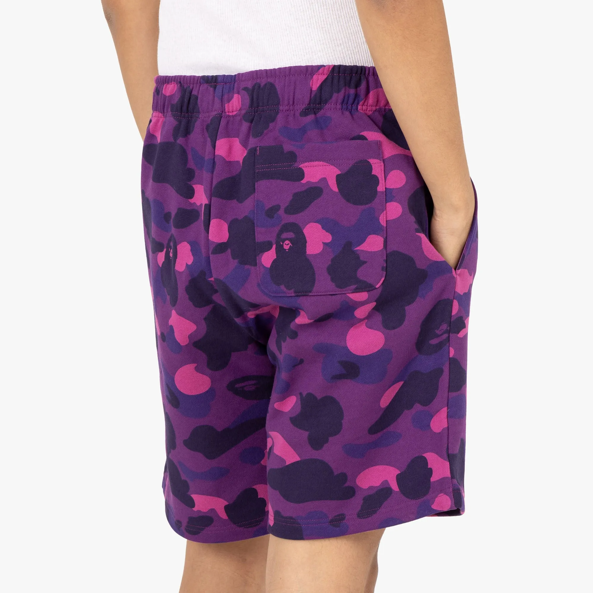 BAPE Color Camo Shark Sweat Shorts / Purple sold by Livestock product image thumbnail 5