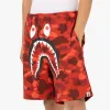 BAPE Color Camo Shark Sweat Shorts / Red sold by Livestock