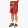 BAPE Color Camo Shark Sweat Shorts / Red sold by Livestock