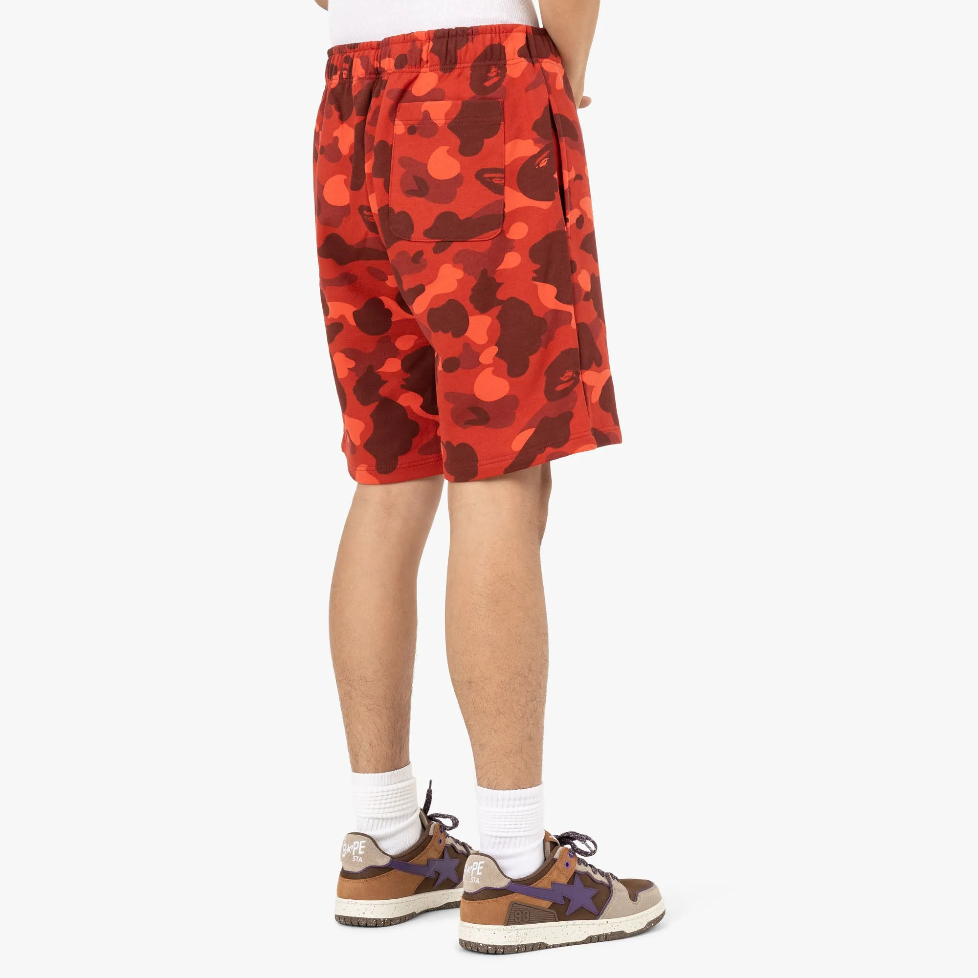 BAPE Color Camo Shark Sweat Shorts / Red sold by Livestock product image thumbnail 3