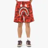 BAPE Color Camo Shark Sweat Shorts / Red sold by Livestock