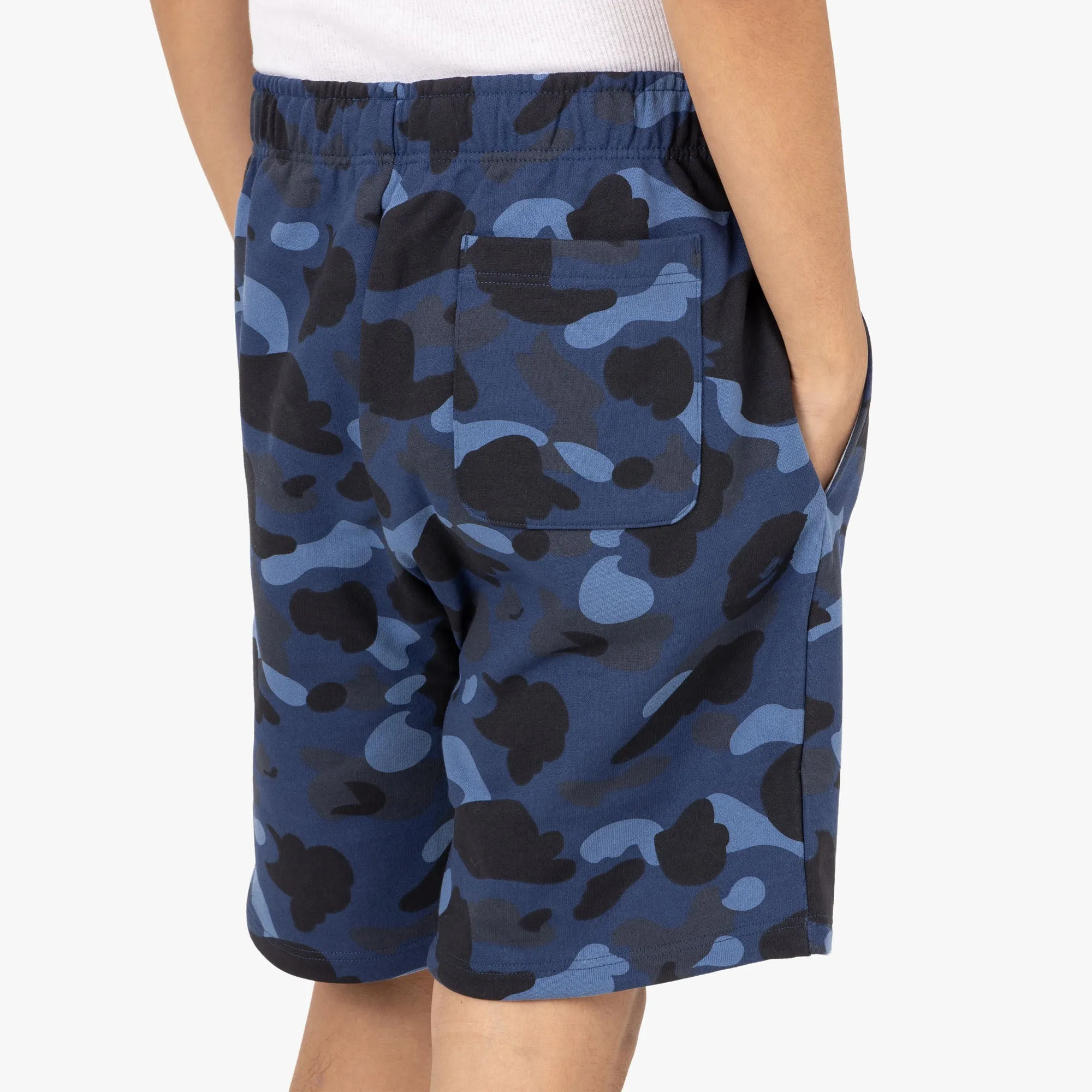 BAPE Color Camo Shark Sweat Shorts / Navy sold by Livestock product image thumbnail 5