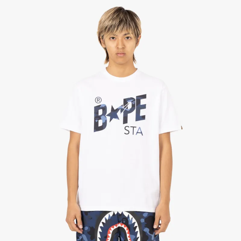 BAPE Color Camo Bape Sta Logo T-shirt / White sold by Livestock