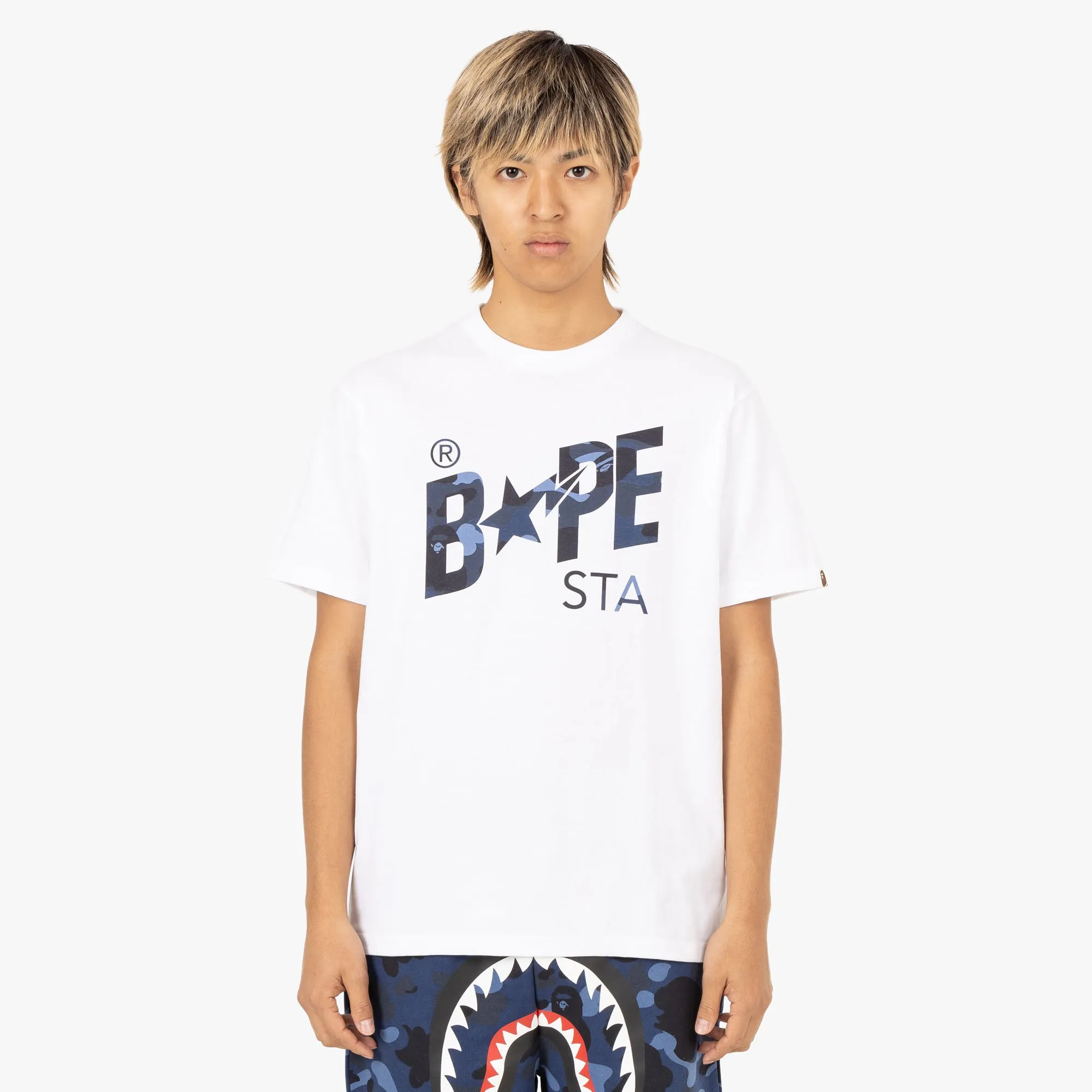 BAPE Color Camo Bape Sta Logo T-shirt / White sold by Livestock