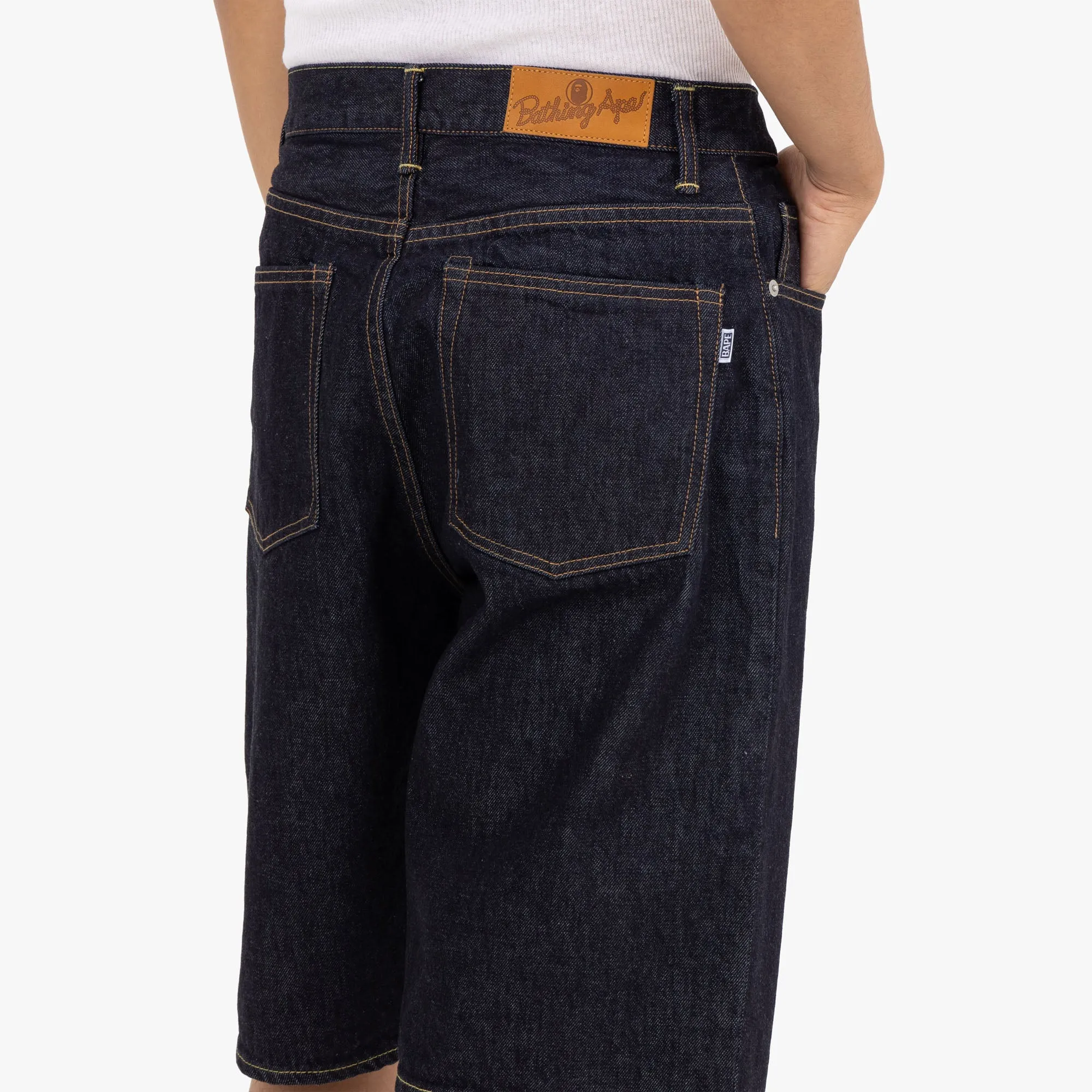 Bape Shark Denim Shorts / Indig sold by Livestock product image thumbnail 5