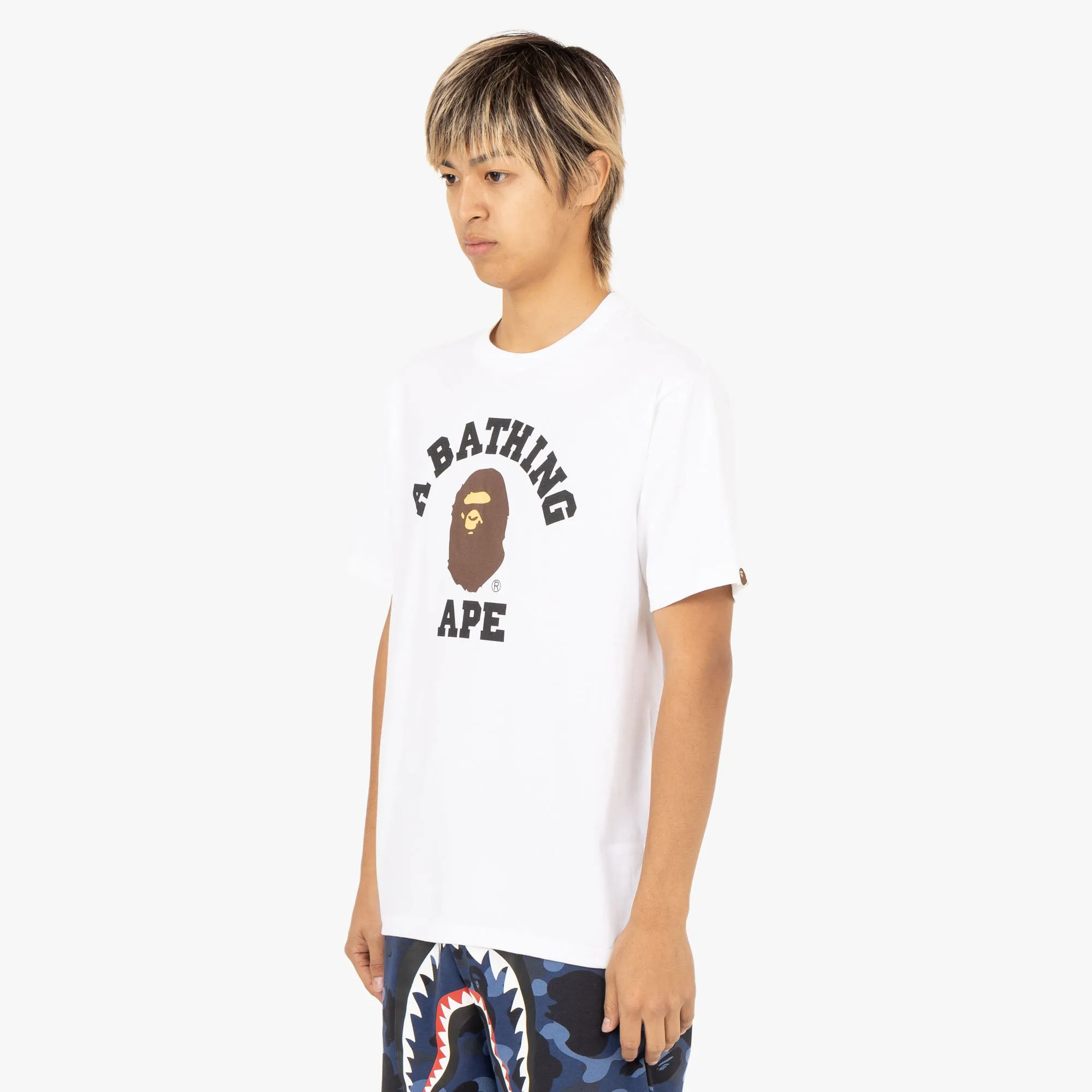 BAPE College T-shirt / White sold by Livestock product image thumbnail 2