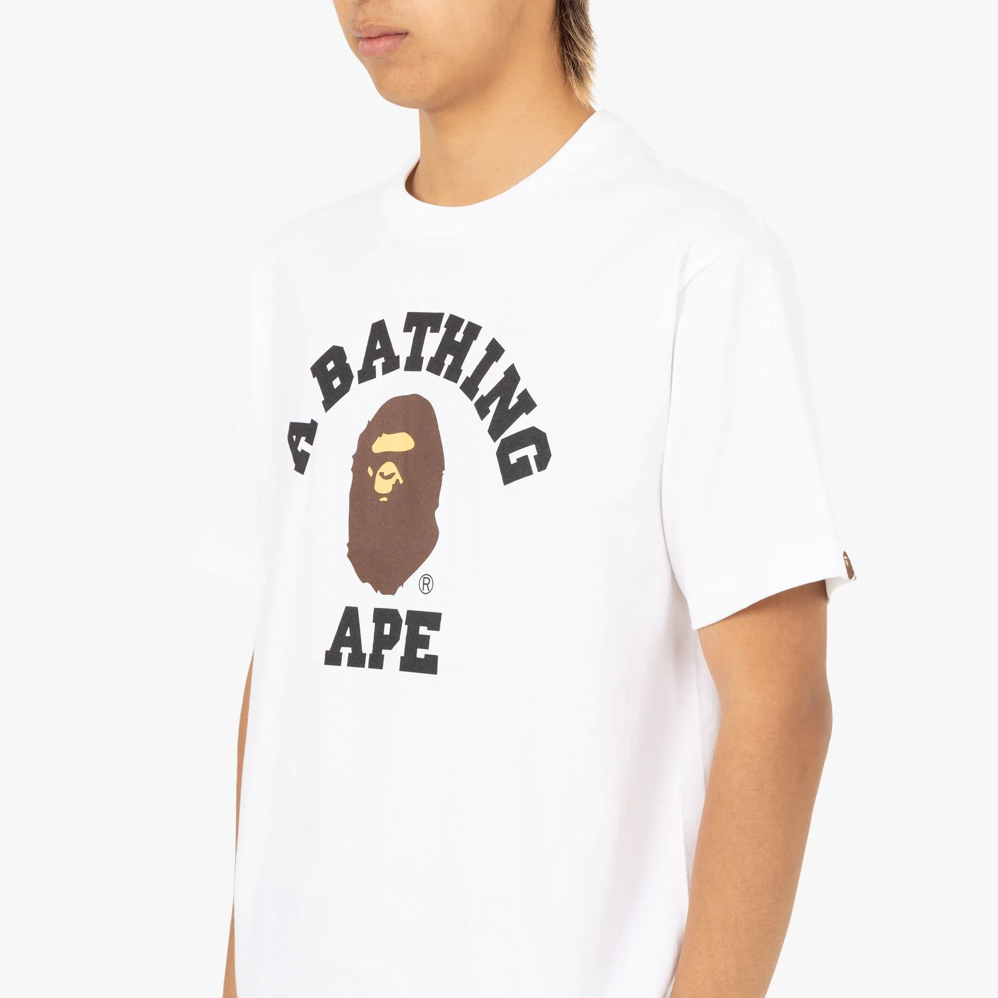BAPE College T-shirt / White sold by Livestock product image thumbnail 4