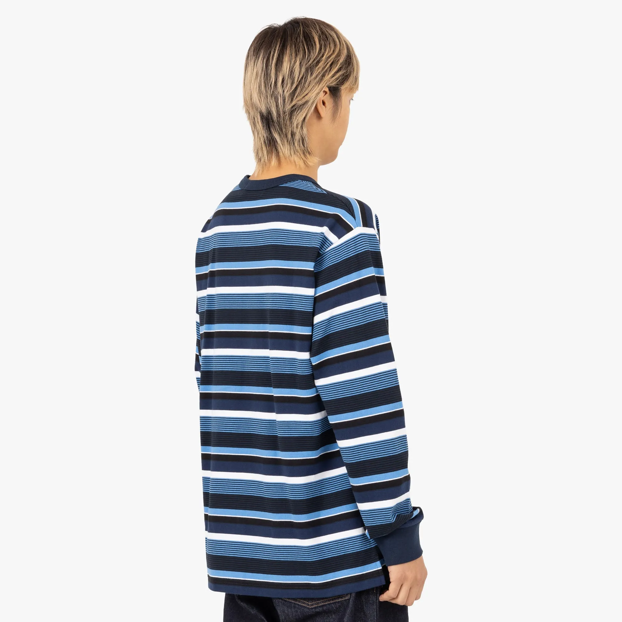 BAPE Head One Point Hoop Long Sleeve / Navy sold by Livestock product image thumbnail 3