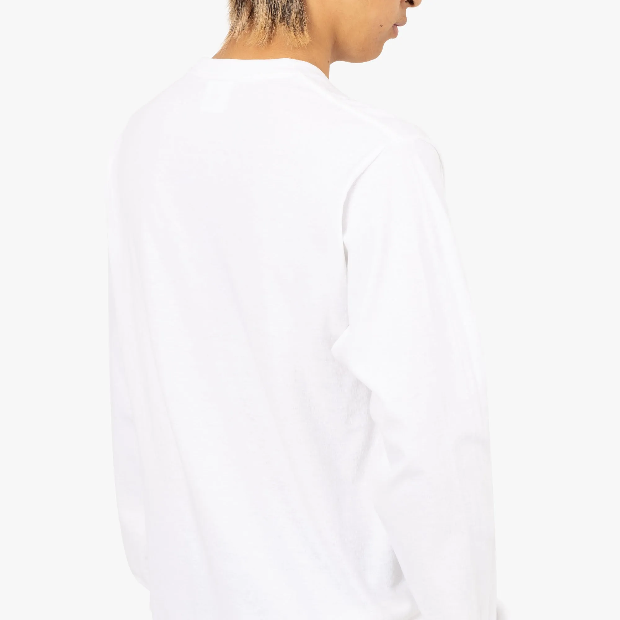 BAPE Liquid Camo College Long Sleeve Shirt / White sold by Livestock product image thumbnail 5