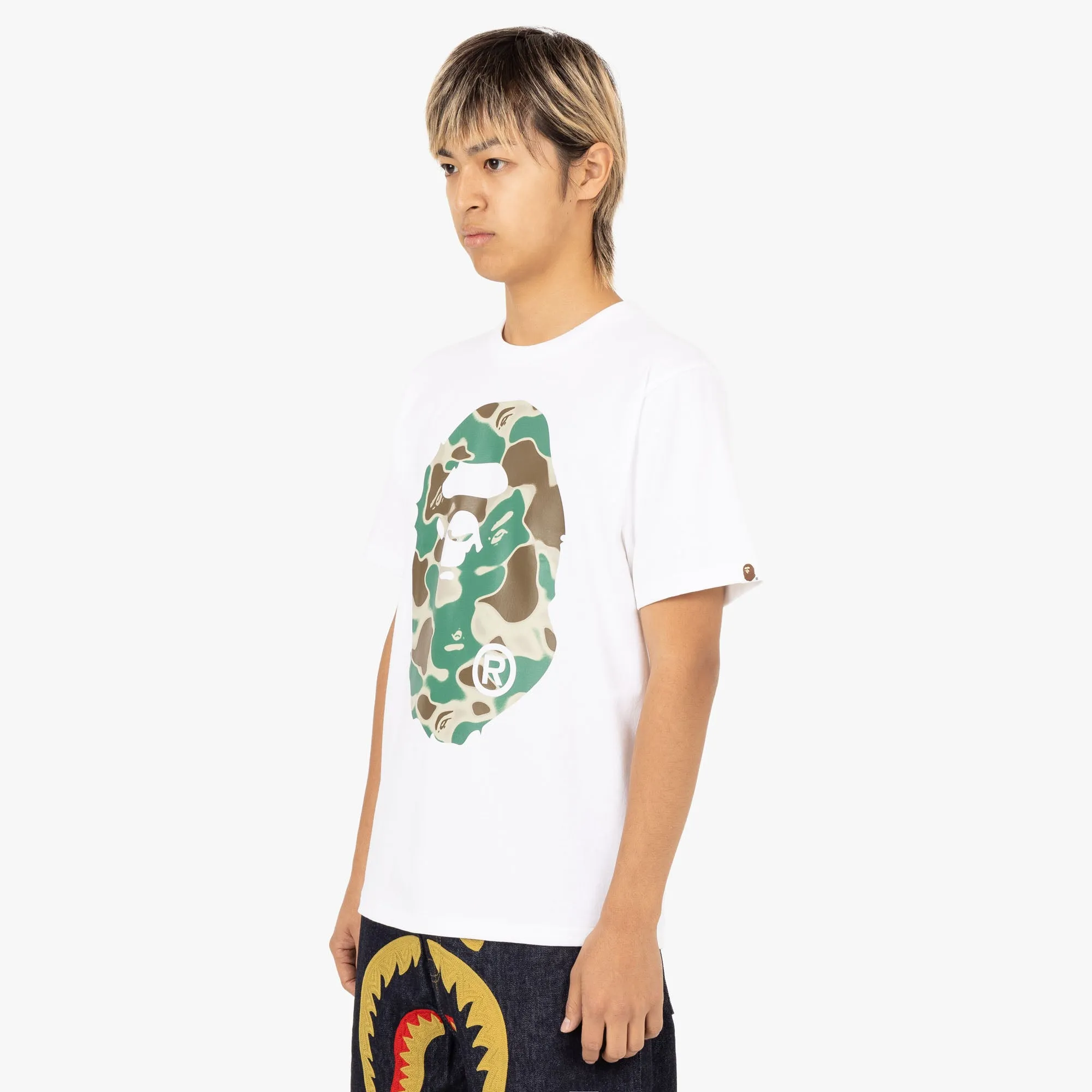 BAPE Liquid Camo Big Ape Head T-shirt / White sold by Livestock product image thumbnail 2