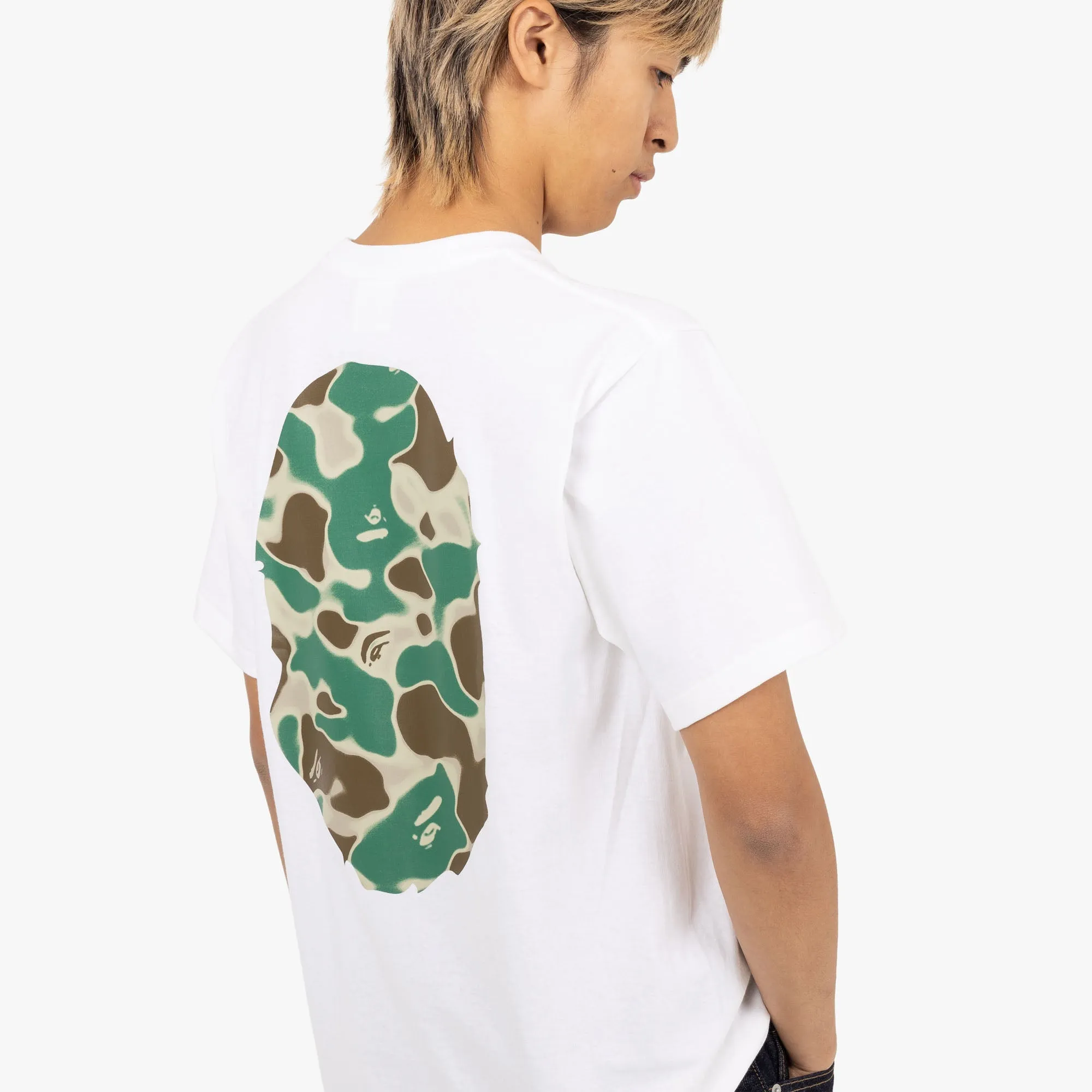 BAPE Liquid Camo Big Ape Head T-shirt / White sold by Livestock product image thumbnail 5