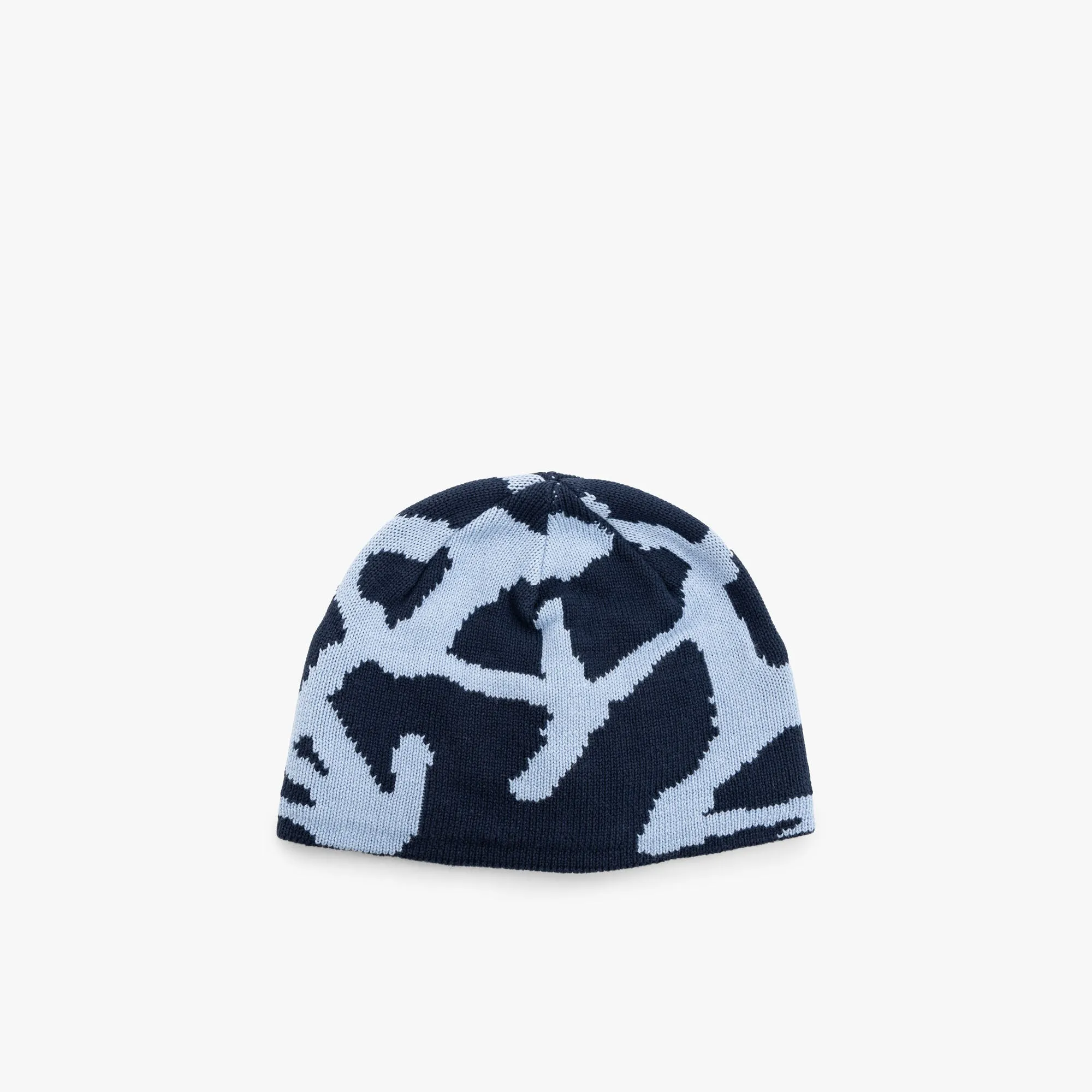 Gramicci Burly Runningman Beanie / Splatter Blue sold by Livestock