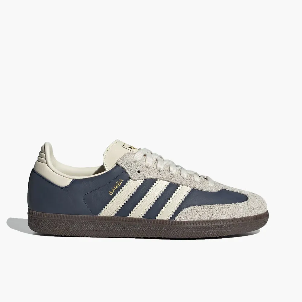 adidas Originals Women's Samba OG Night Indigo / Cream White - Aluminum sold by Livestock