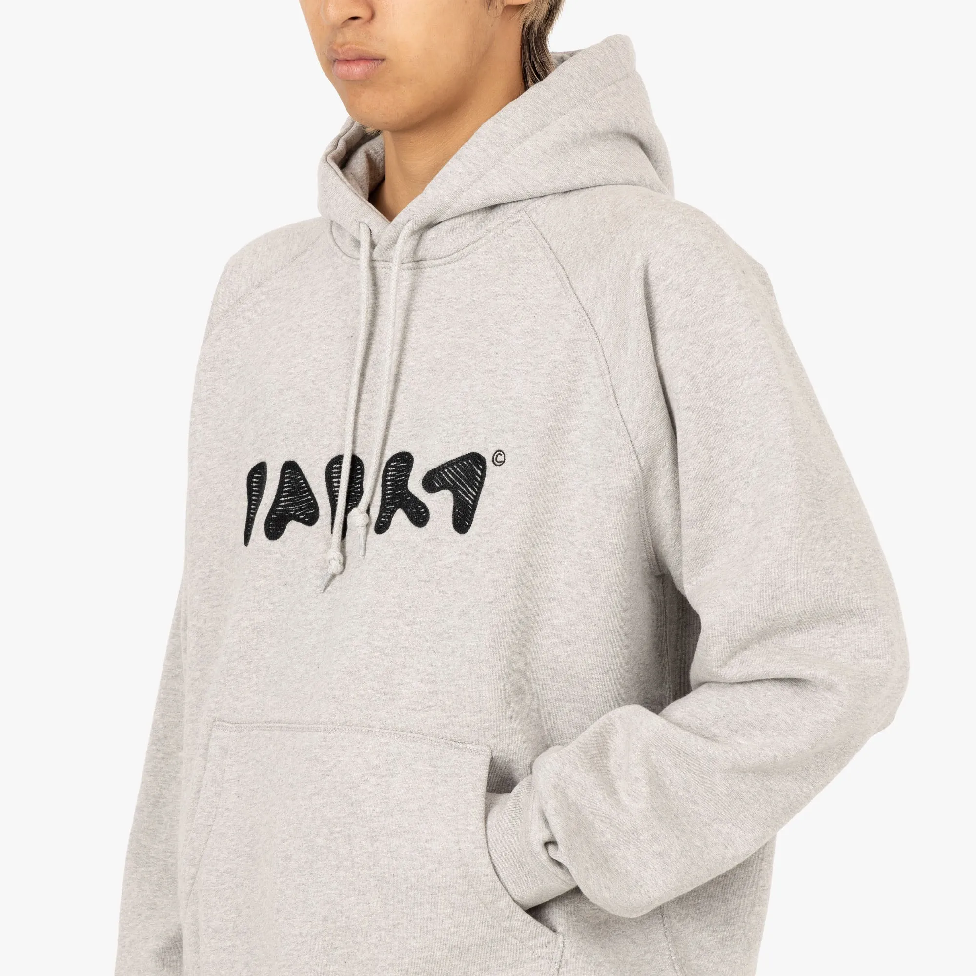 by Parra Blob Logo Hooded Sweatshirt / Heather Grey sold by Livestock product image thumbnail 4