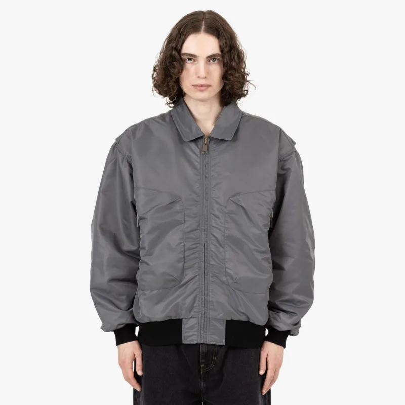 Brain Dead 3D Flight Jacket / Steel sold by Livestock