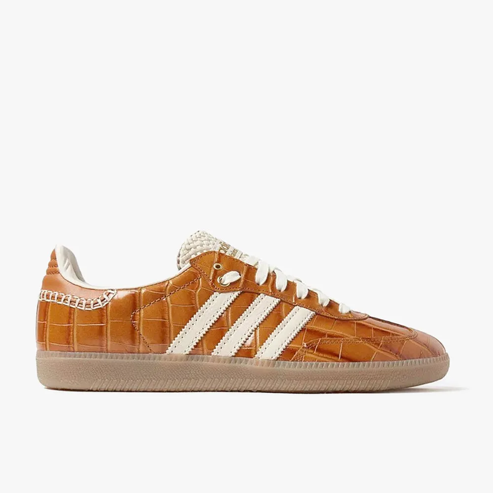 adidas Originals x Wales Bonner Samba OG Brown / Wonder White / Night Brown sold by Livestock